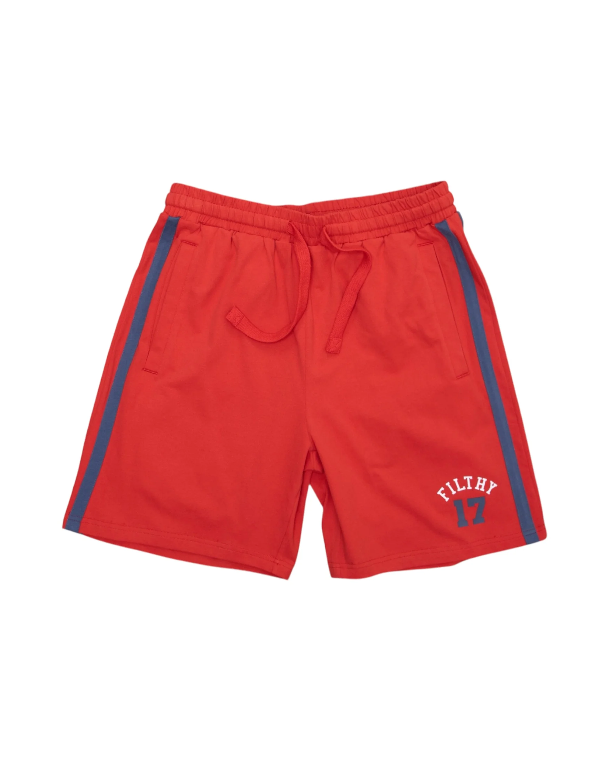 filthy® varsity PE short (red)