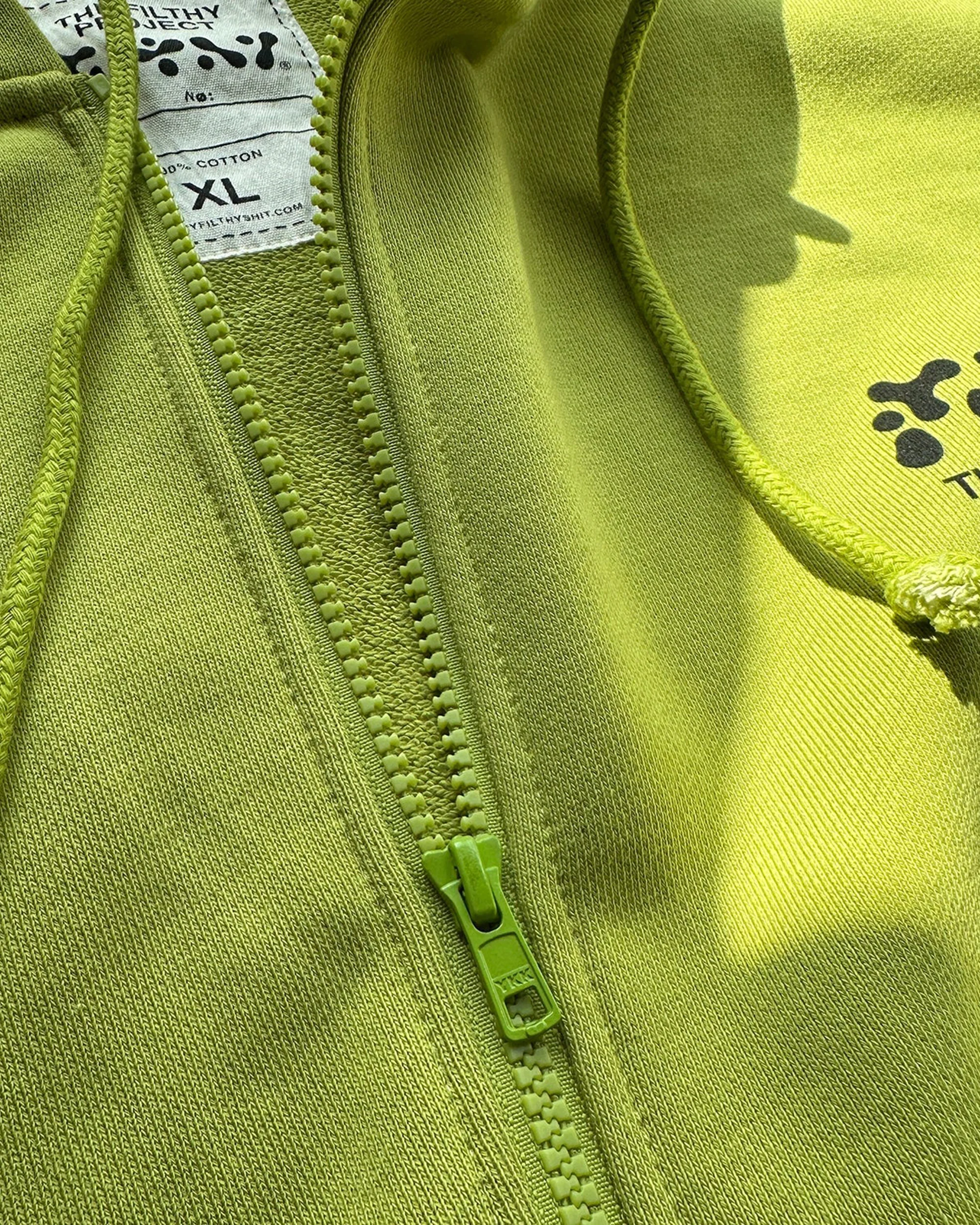 filthy® x Unicorn Village Zip-Up (Lime) - Image 4