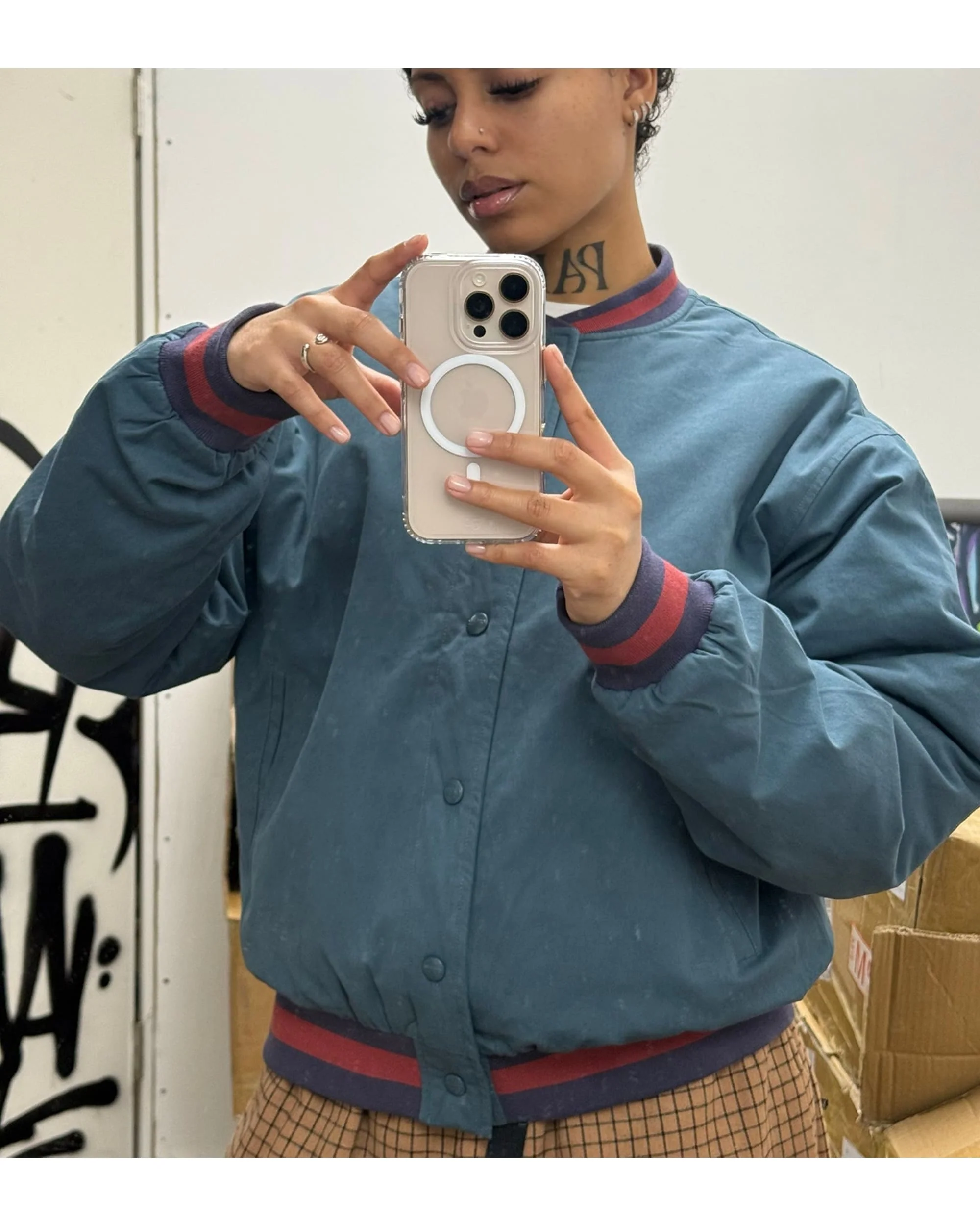 Filthy® Cotton Shell Bomber - Sea Green - Image 2
