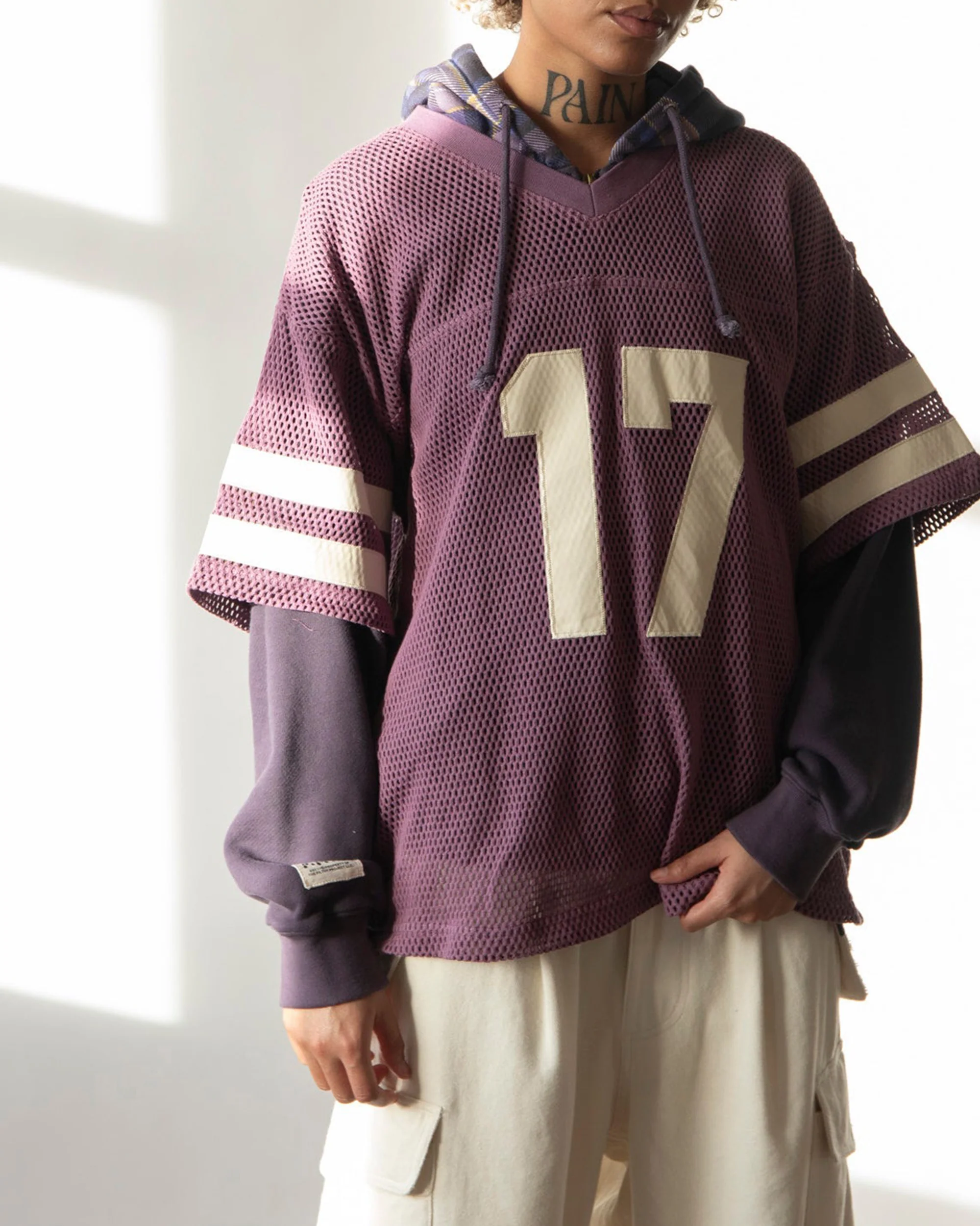 filthy fishnet football jersey (purple) - Image 3