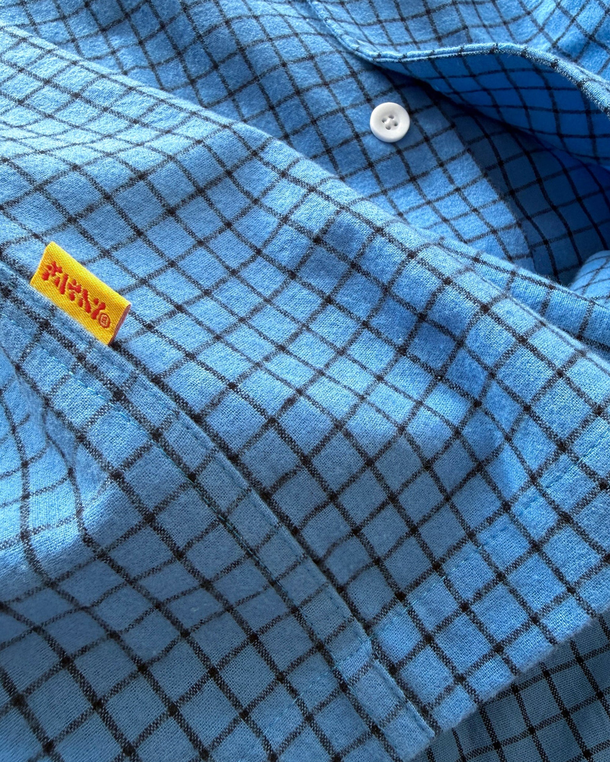 filthy graph button up shirt (blue) - Image 4