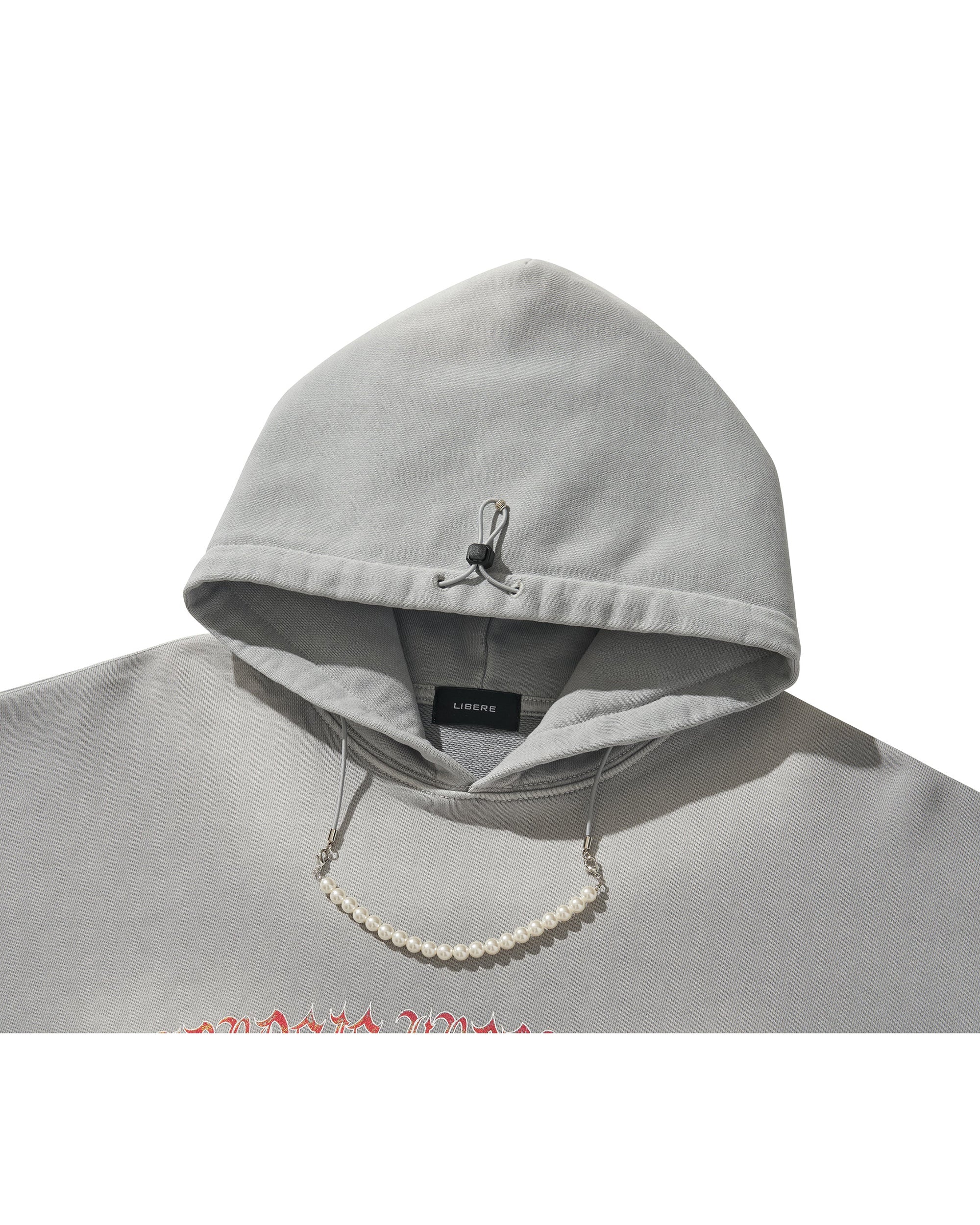 FLAME BEADS HOODIE / GRAY - Image 10