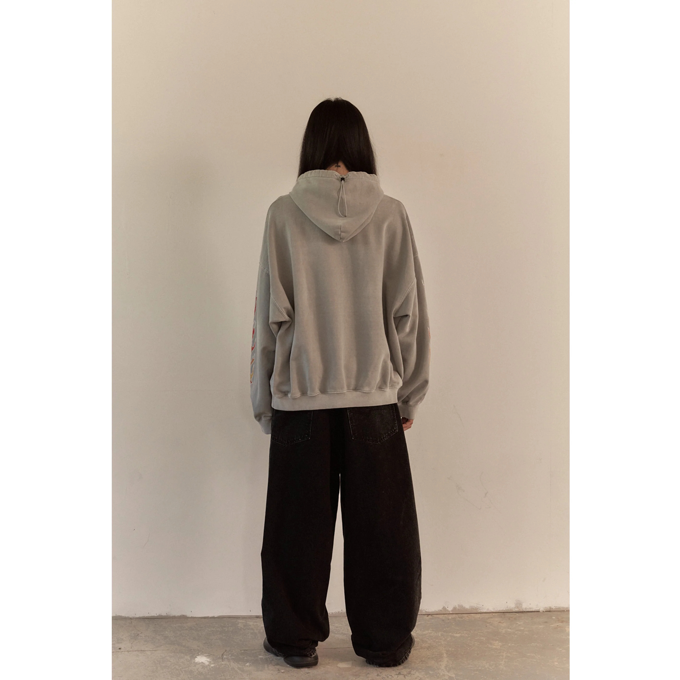 FLAME BEADS HOODIE / GRAY - Image 29