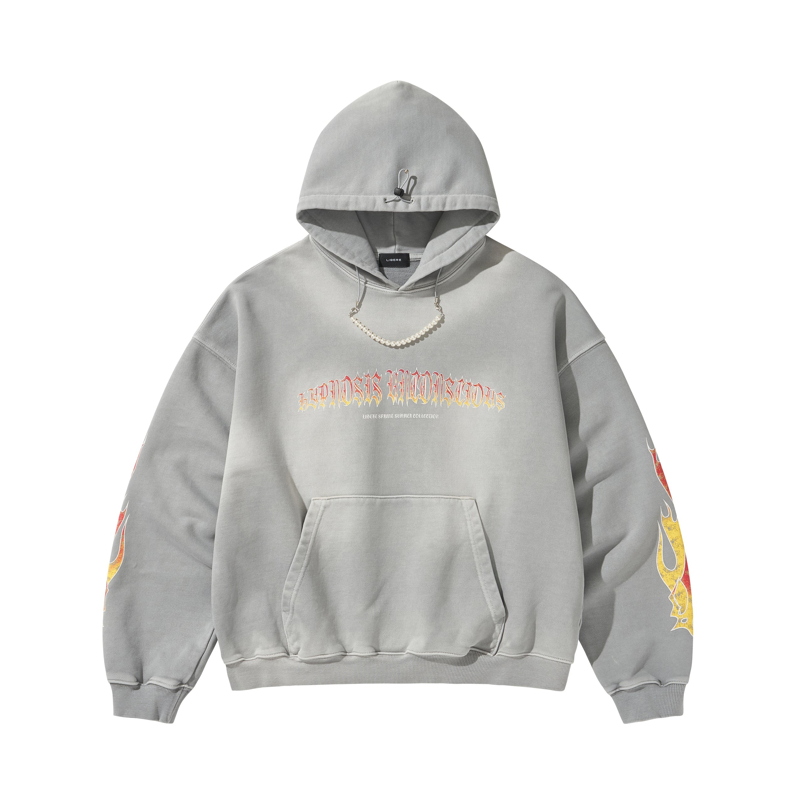 FLAME BEADS HOODIE / GRAY - Image 37