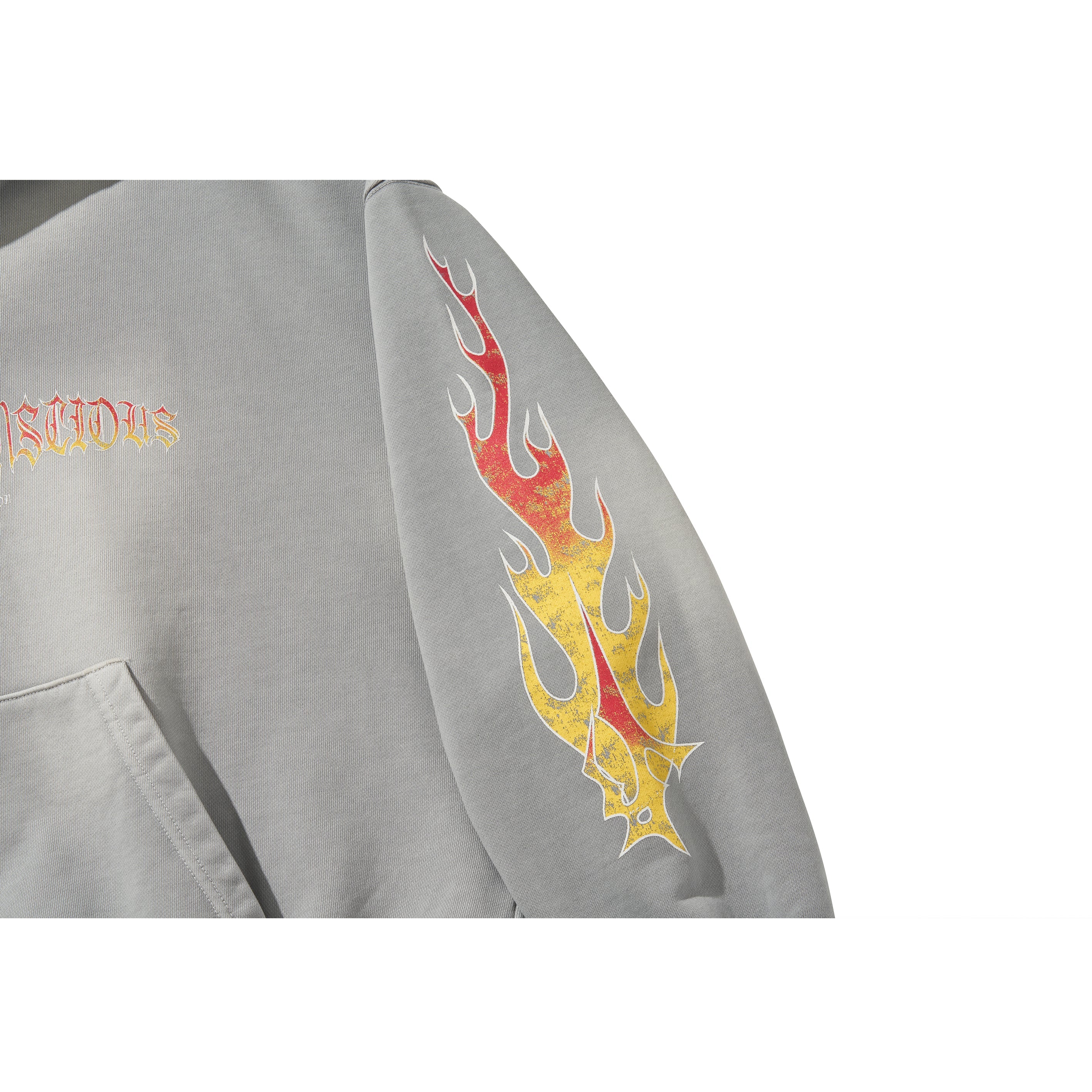 FLAME BEADS HOODIE / GRAY - Image 42