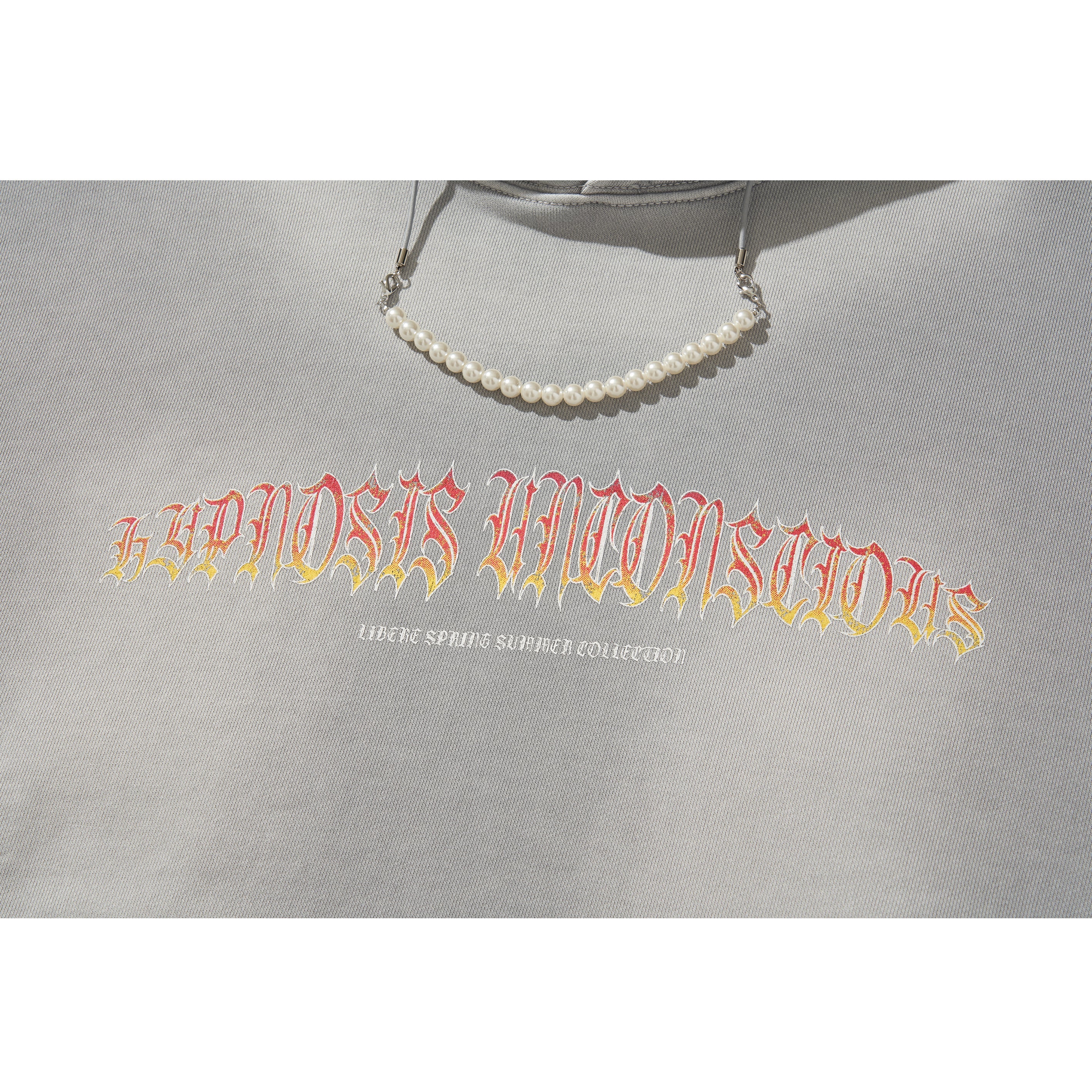 FLAME BEADS HOODIE / GRAY - Image 43