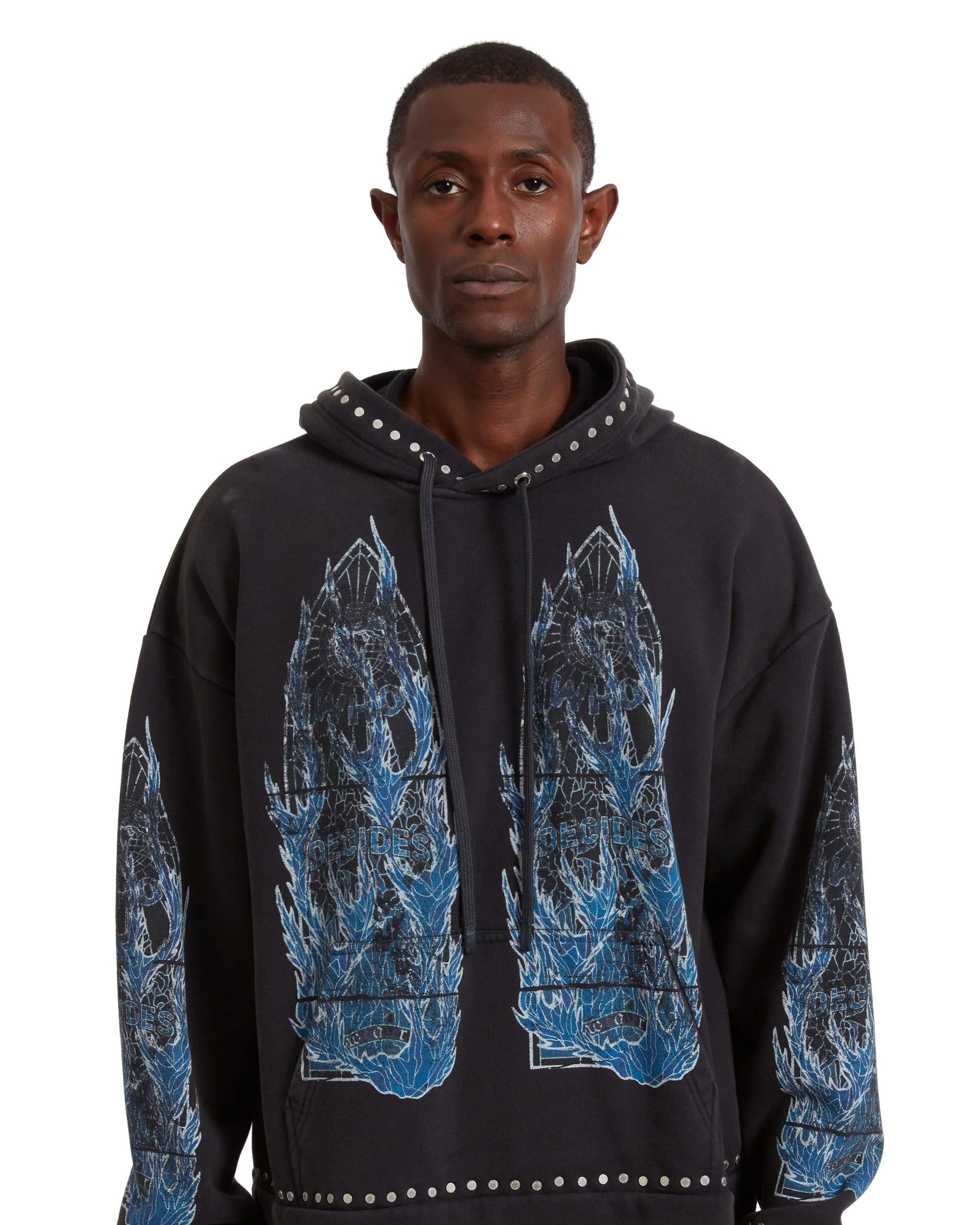 FLAME GLASS HOODED PULLOVER - Image 2
