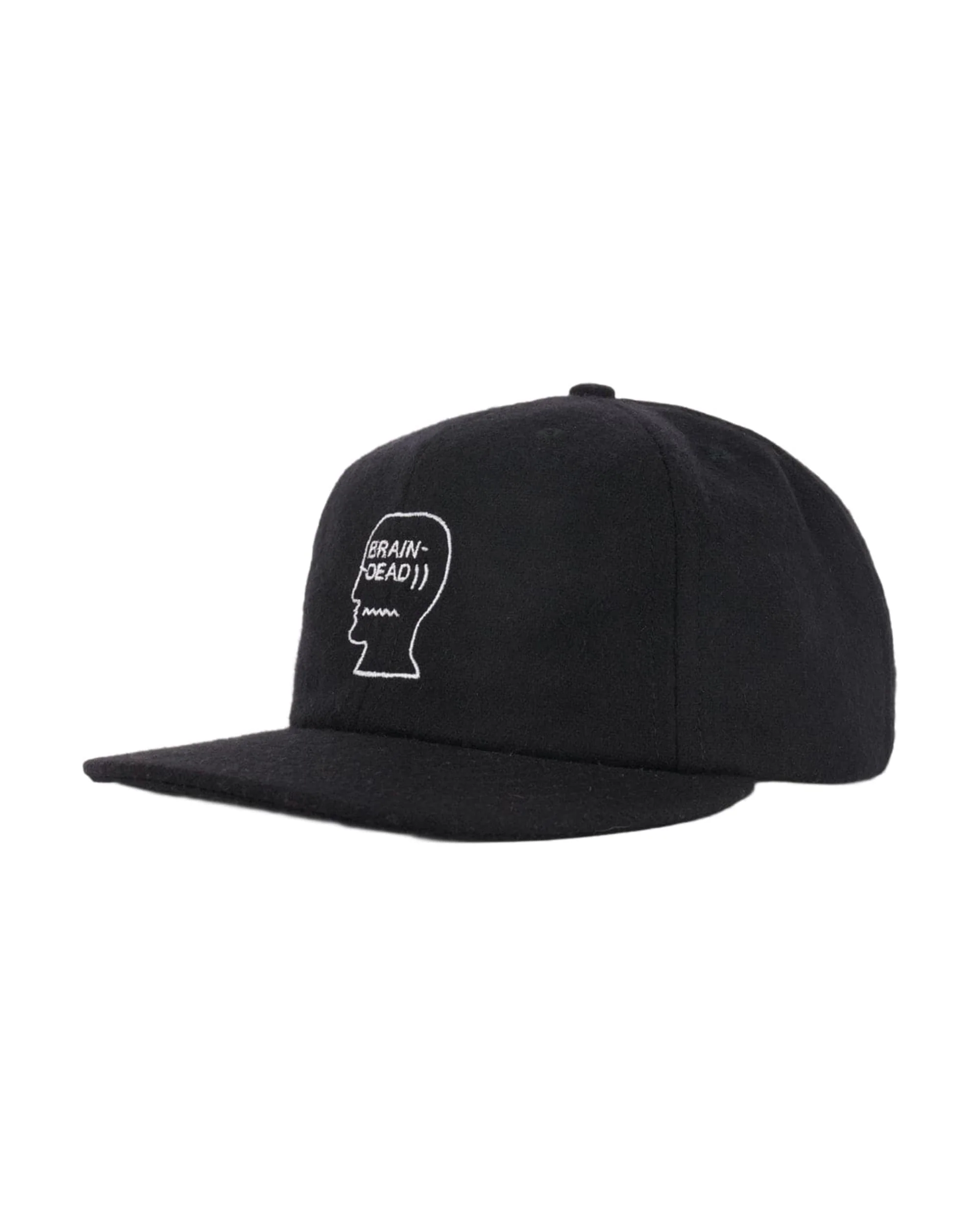Flannel Logohead 6 Panel Hat - Black - Image 3