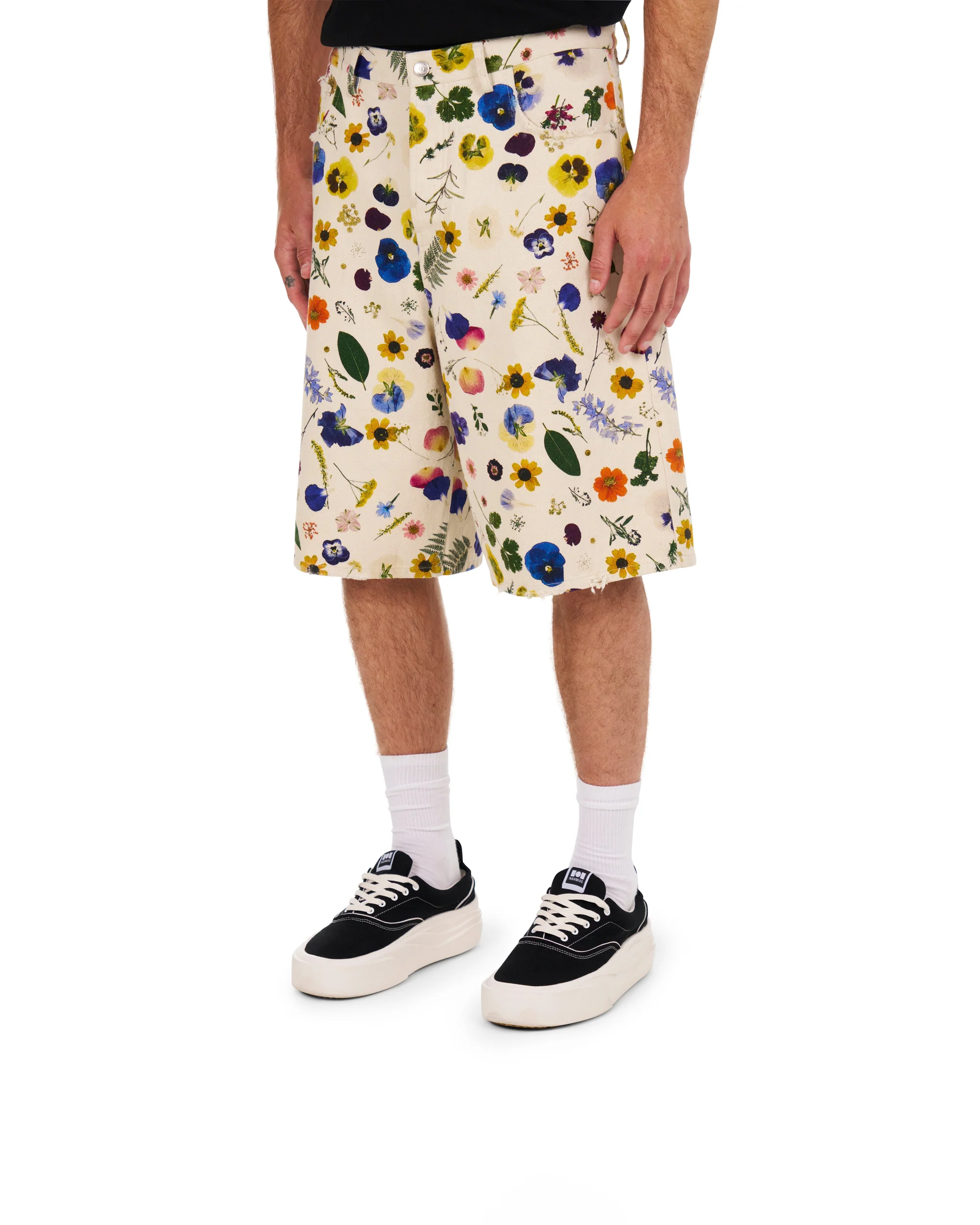 Floral Baggy 5 Pocket Shorts - Image 2