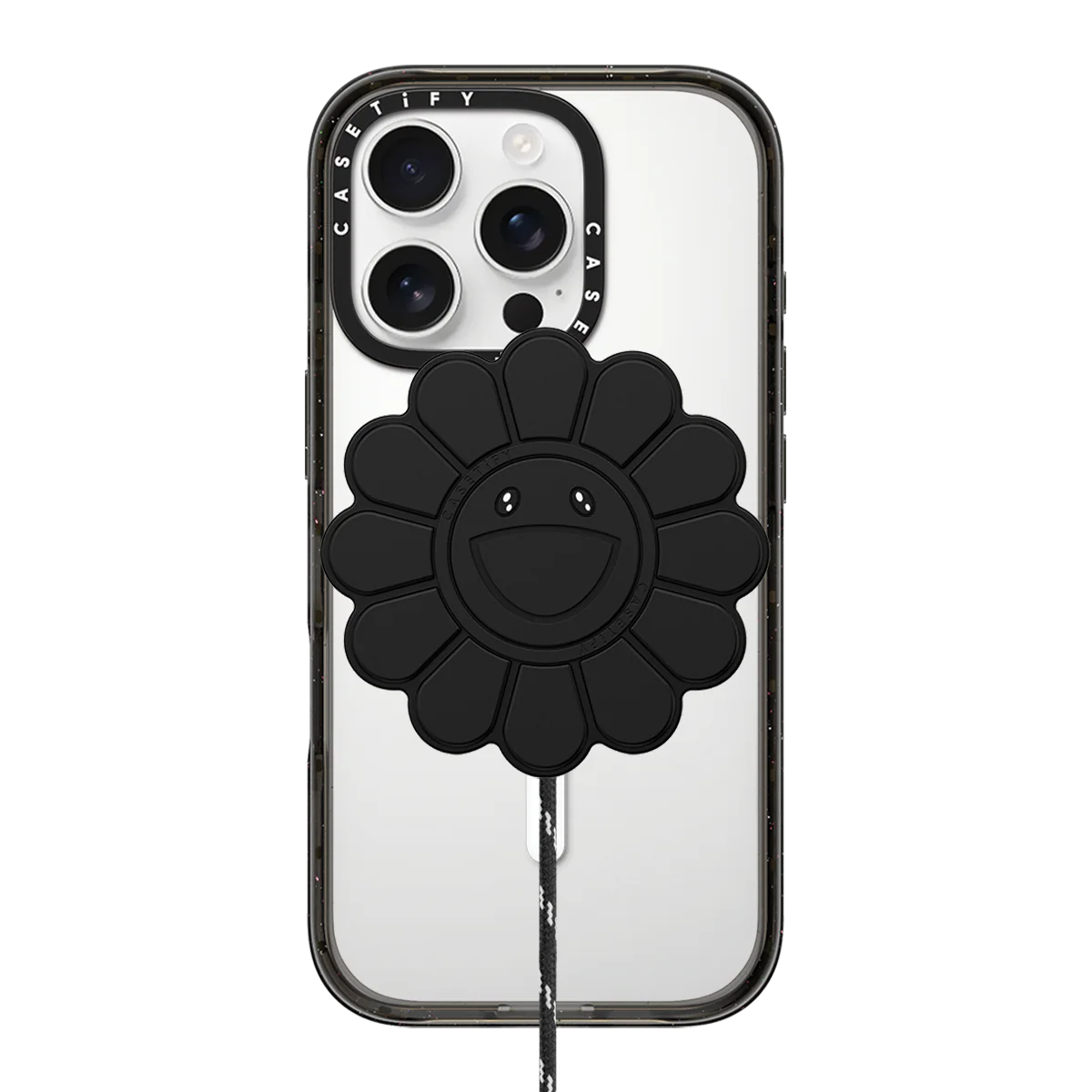 FLOWERS (BLACK) MAGNETIC WIRELESS CHARGER - Image 3