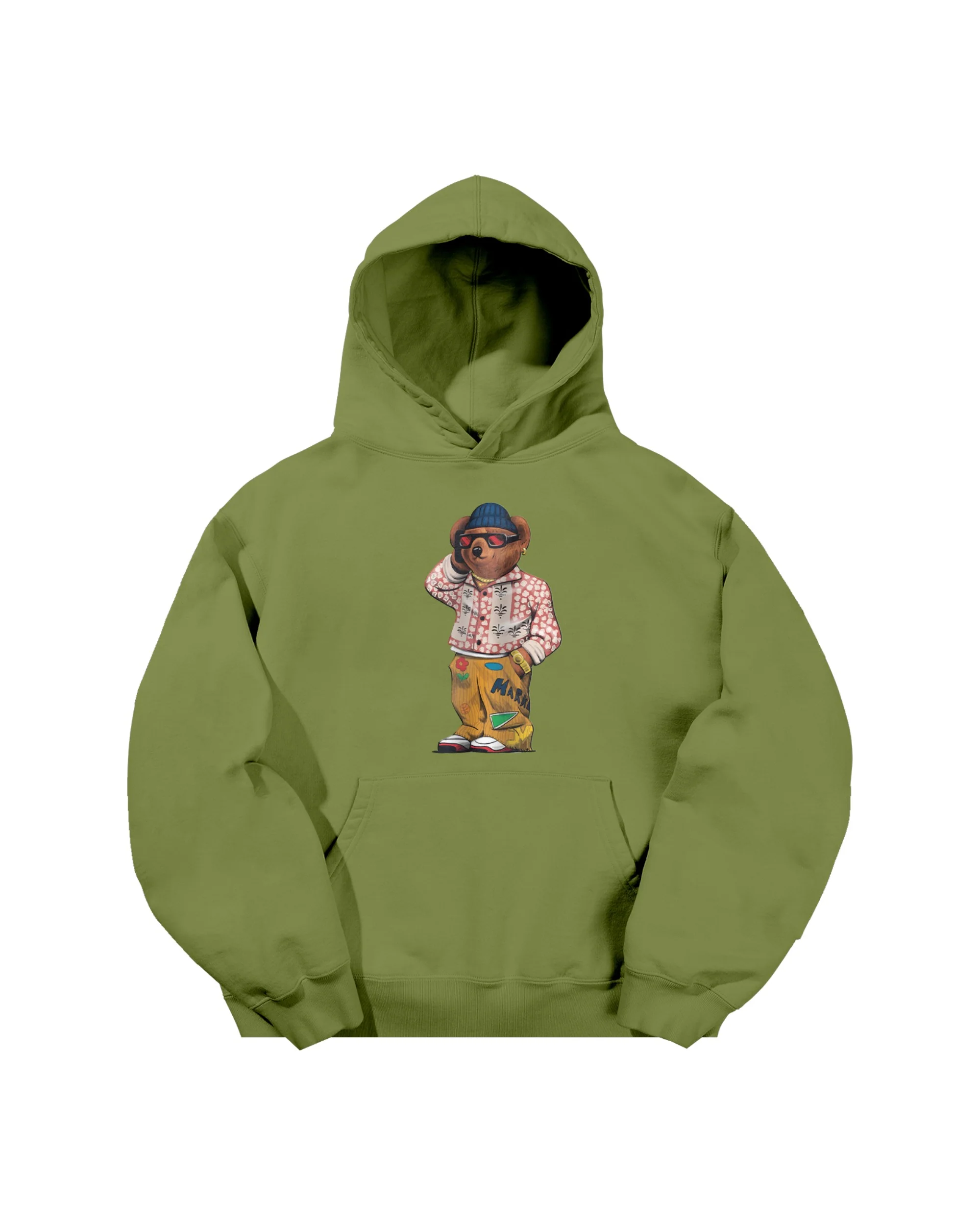 FOLK FITTED BEAR HOODIE
