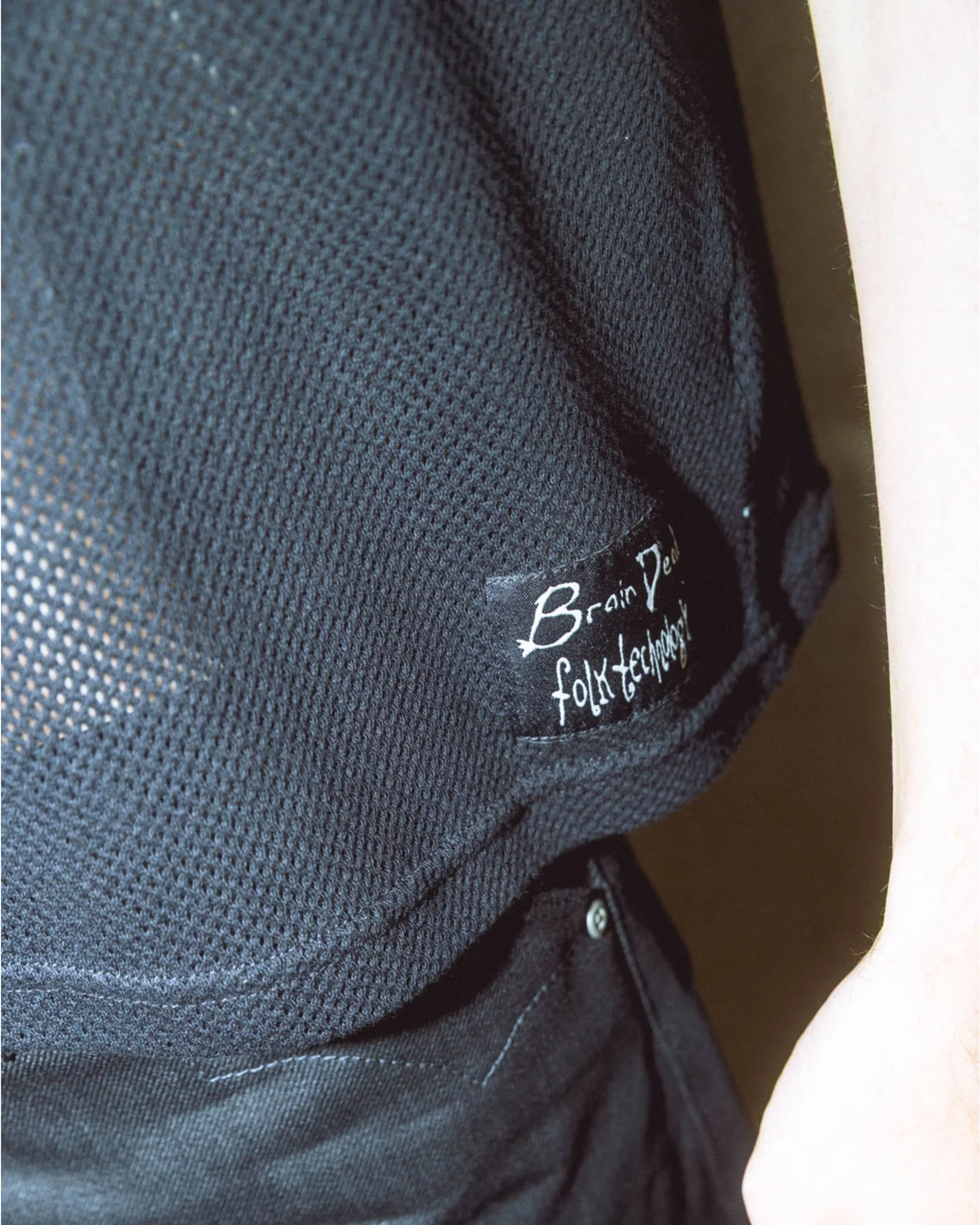 Folk Technology Mesh T-Shirt - Black - Image 4