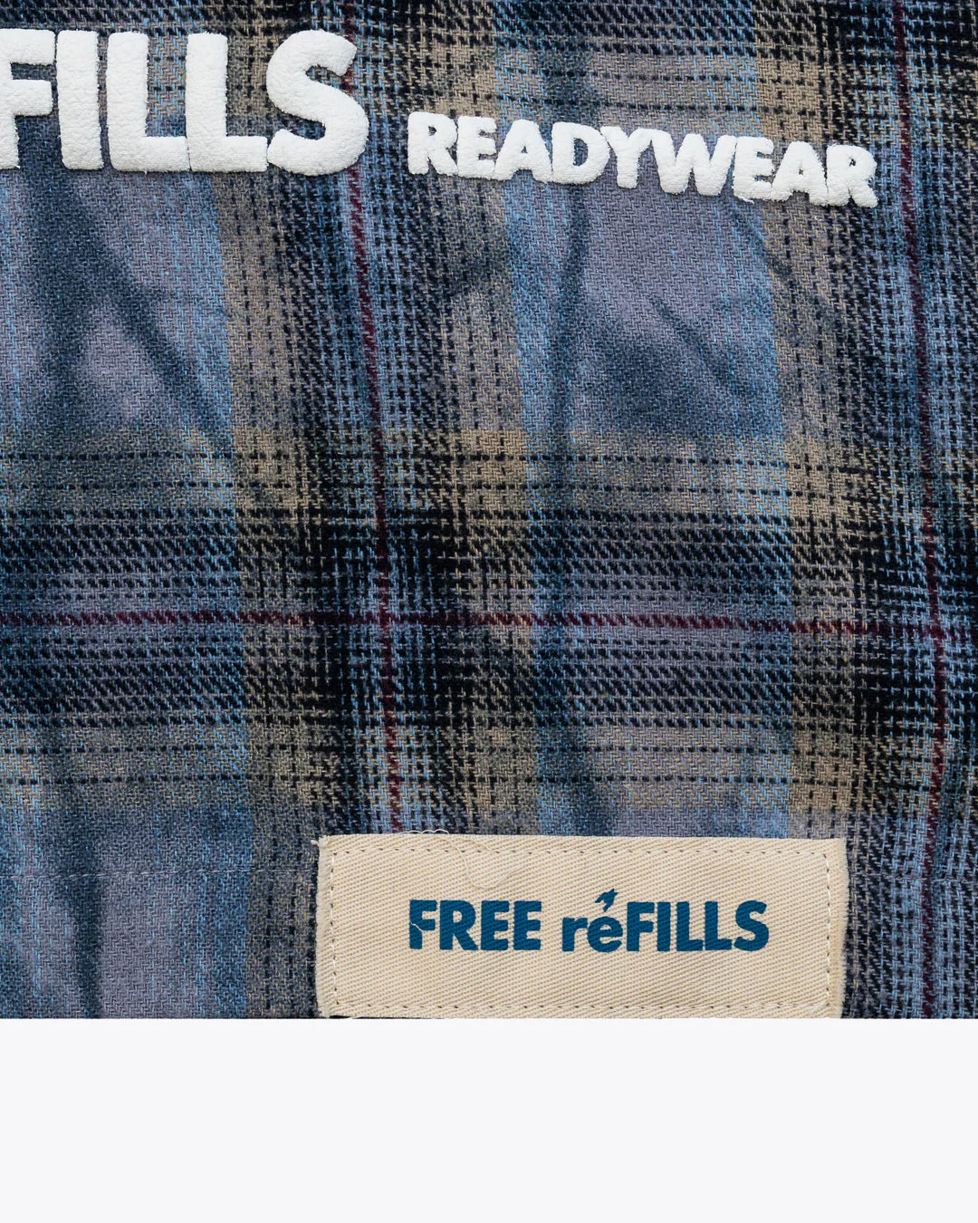 FR Cropped Flannel - Washed Blue - Image 4