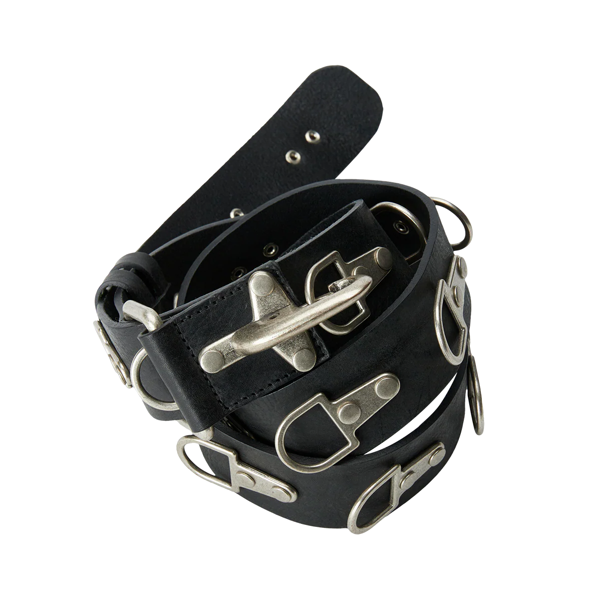 Full Metal Leather Belt - Image 6