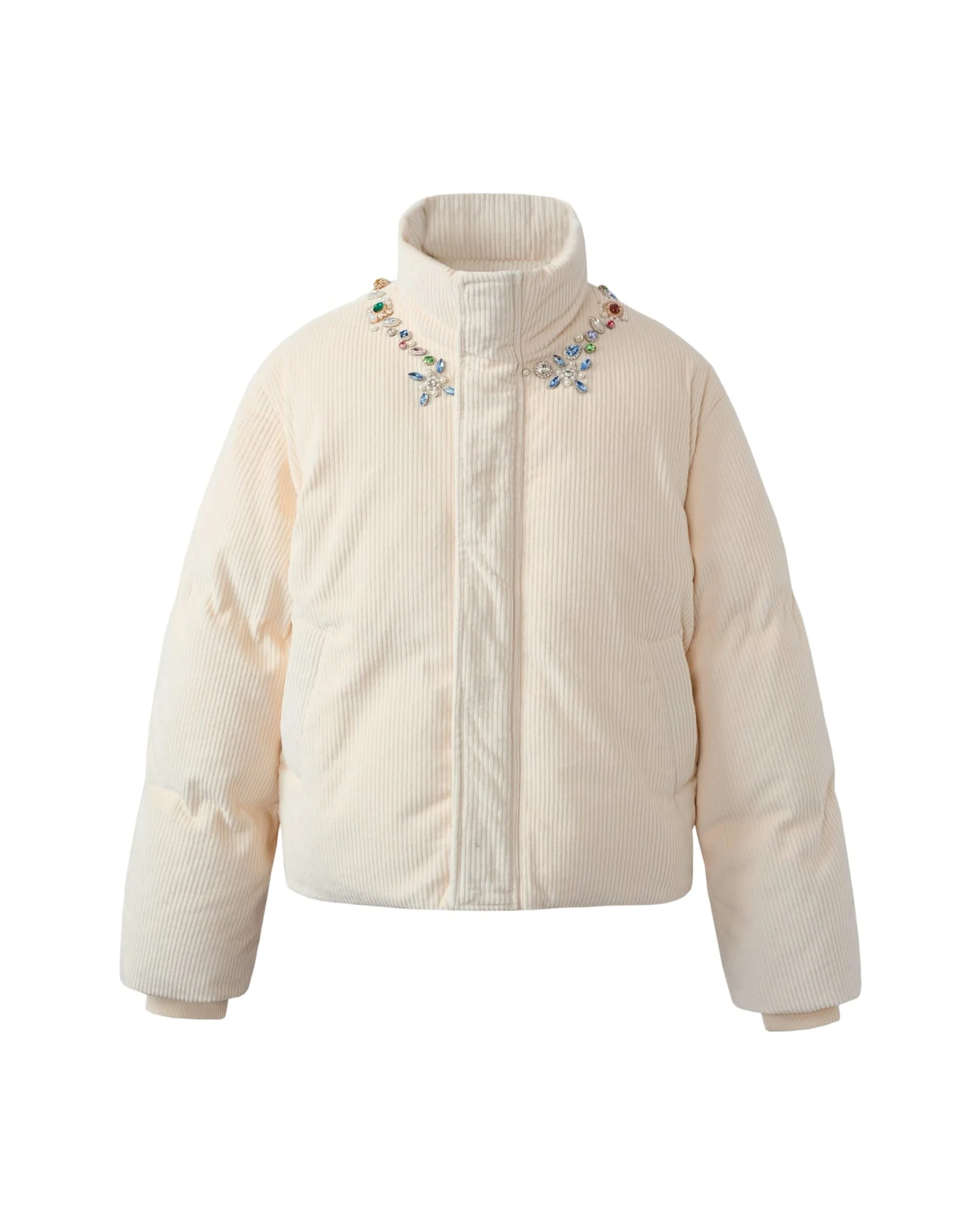 Future Relic Gemstone Corduroy Puffer