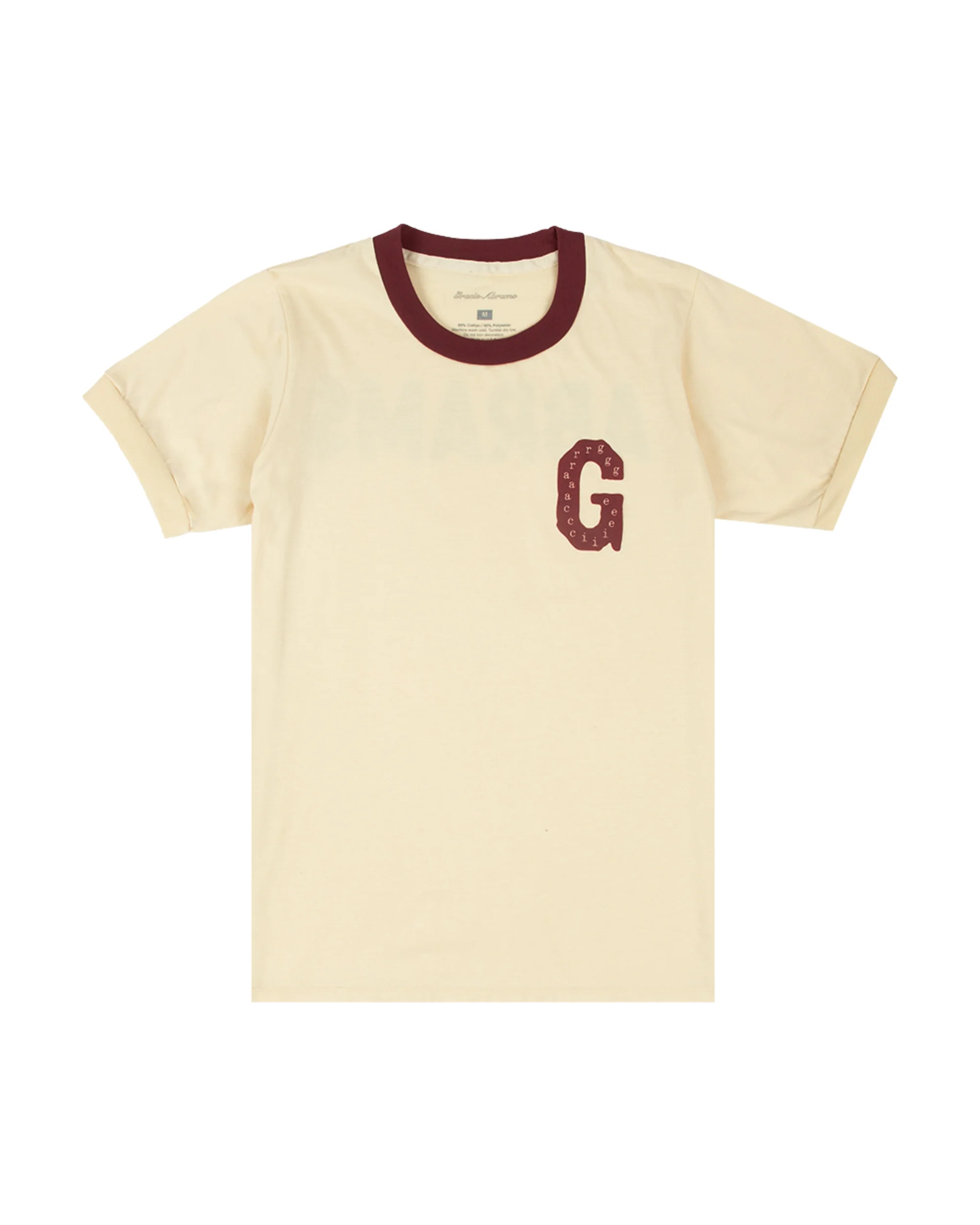 G Abrams Maroon Ringer Unisex T-Shirt