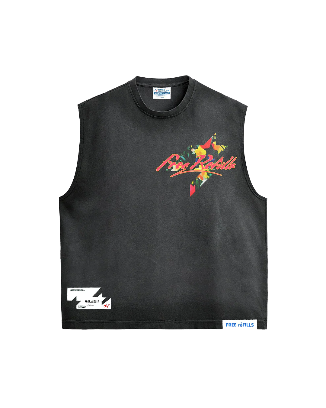 Garden Cutoff Tee - Vintage Black