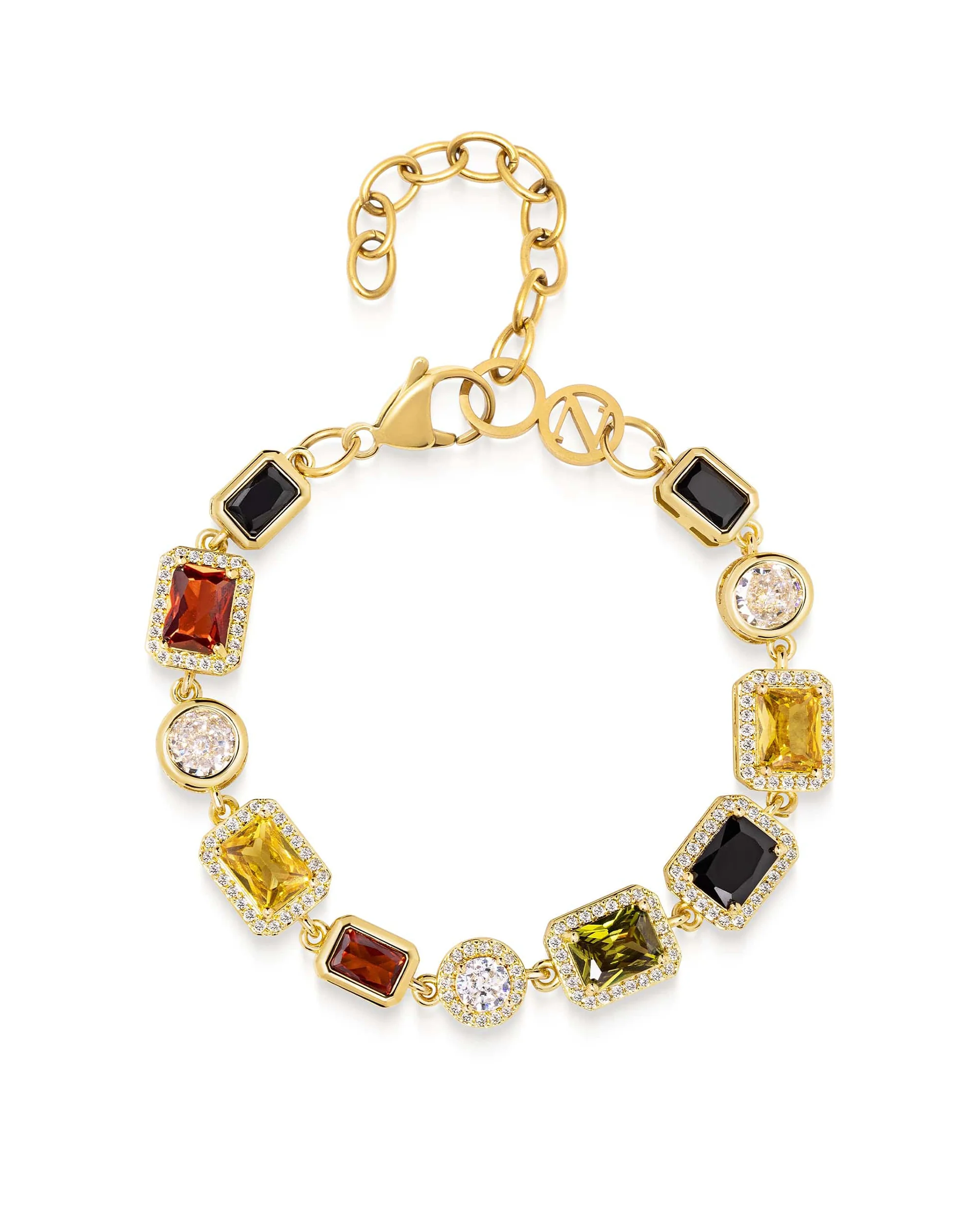 Gemstone Bracelet in Gold