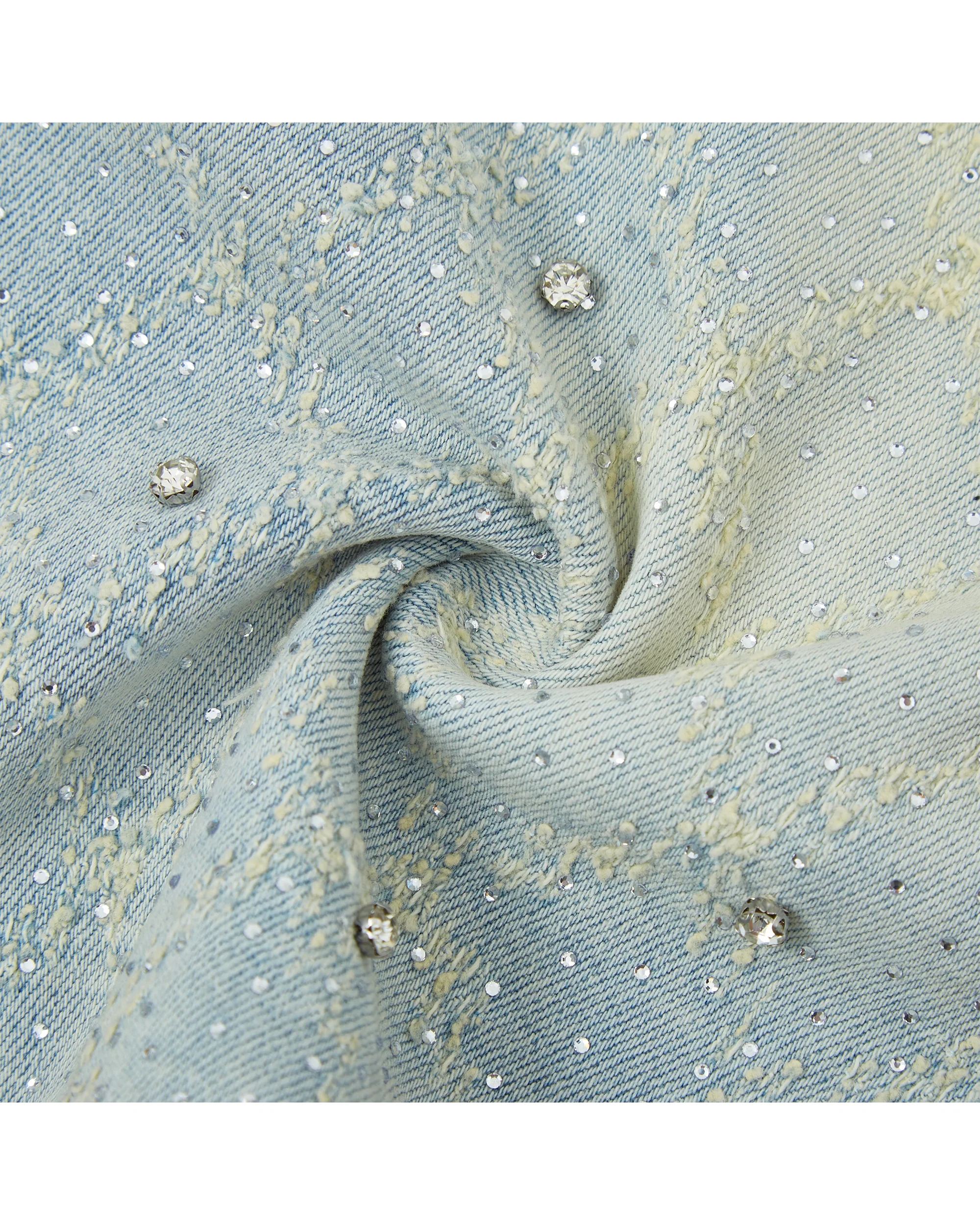 Gemstone Denim Jorts - Washed Blue - Image 11