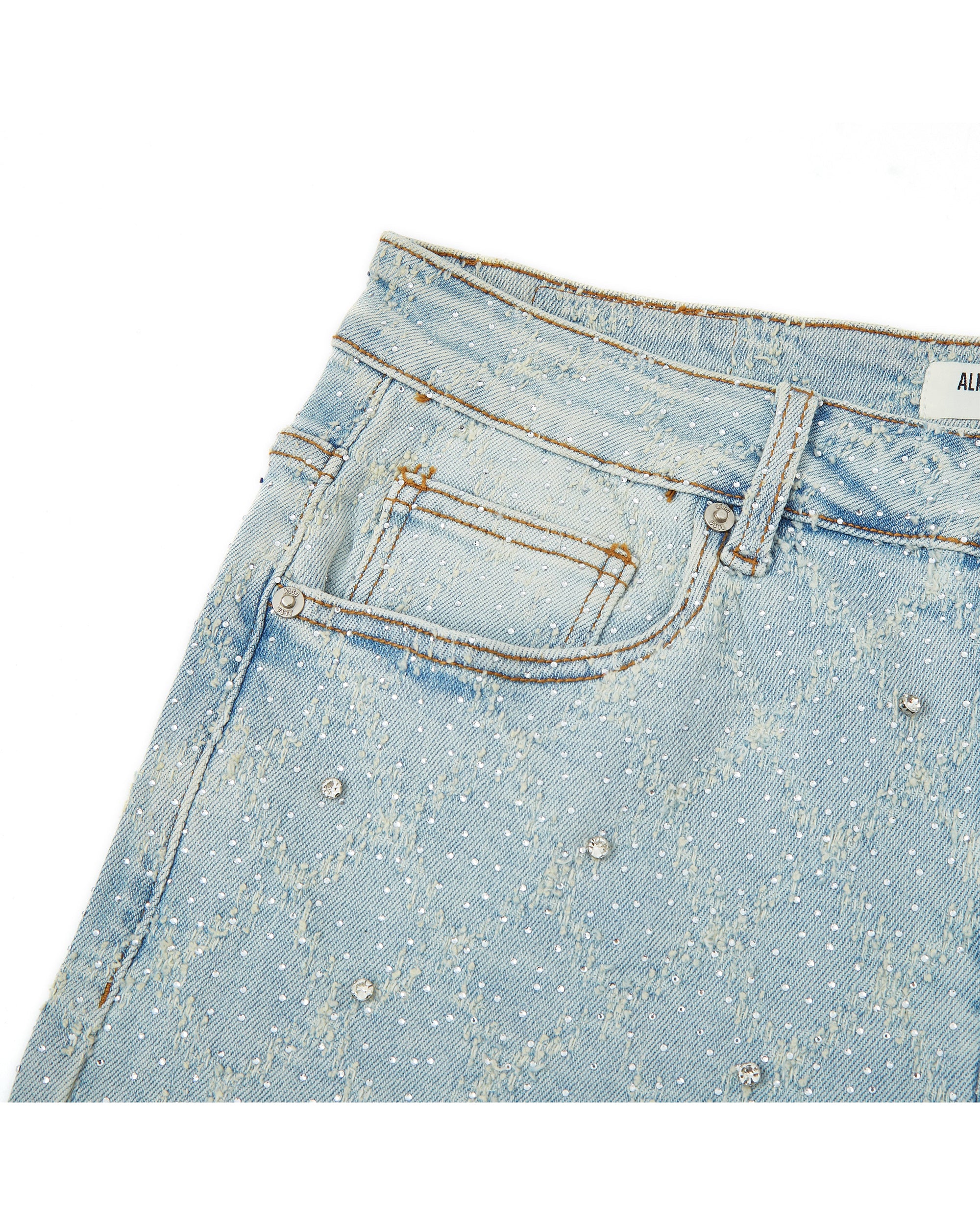 Gemstone Denim Jorts - Washed Blue - Image 8
