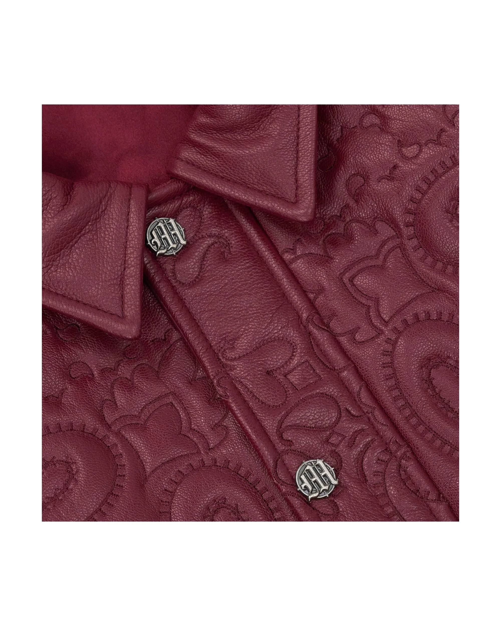 GENUINE LAMBSKIN LEATHER PAISLEY JACKET - Image 6