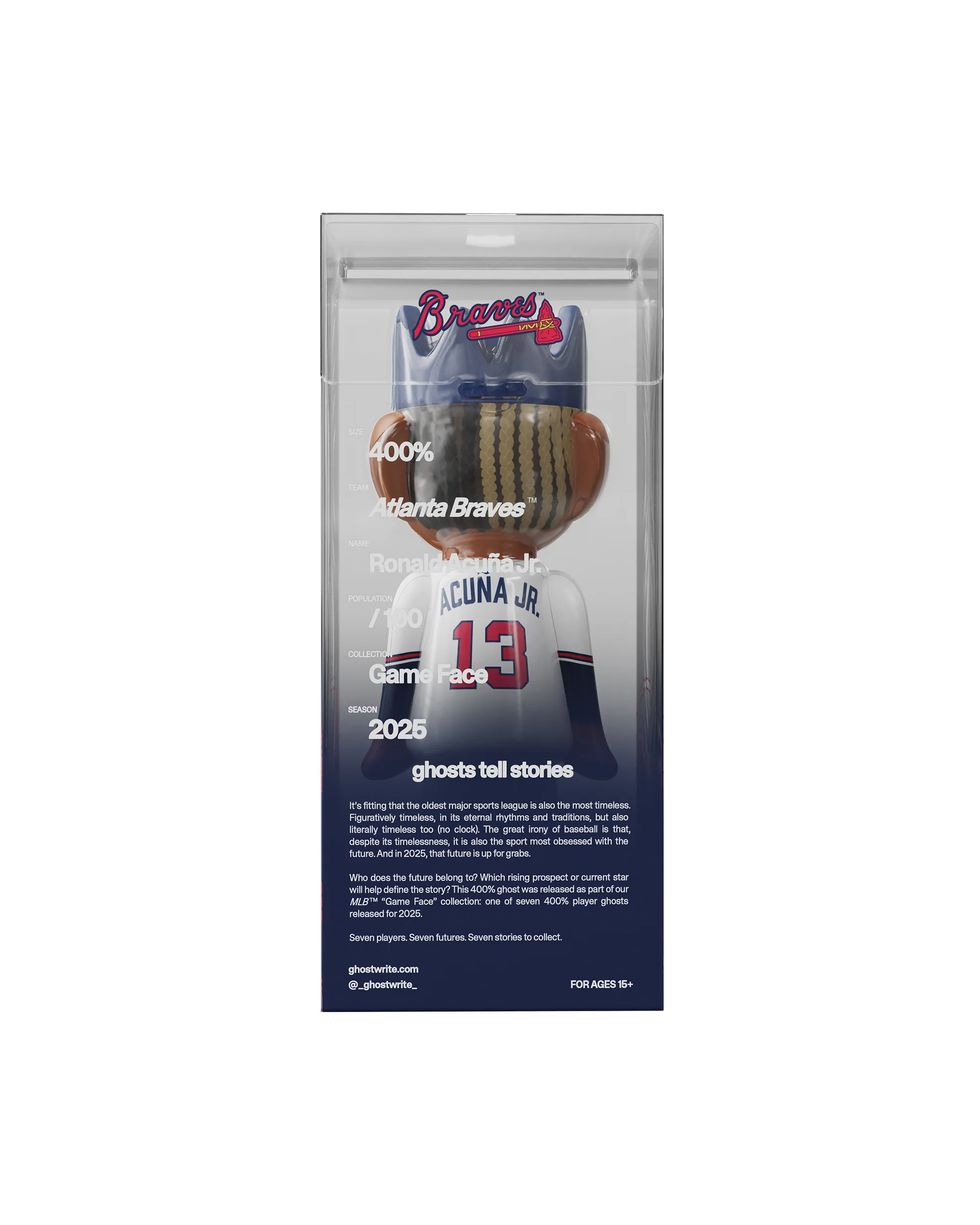 ghostwrite x MLB "Game Face" Ronald Acuña Jr. 400% 2025 (Edition of 100) - Image 3