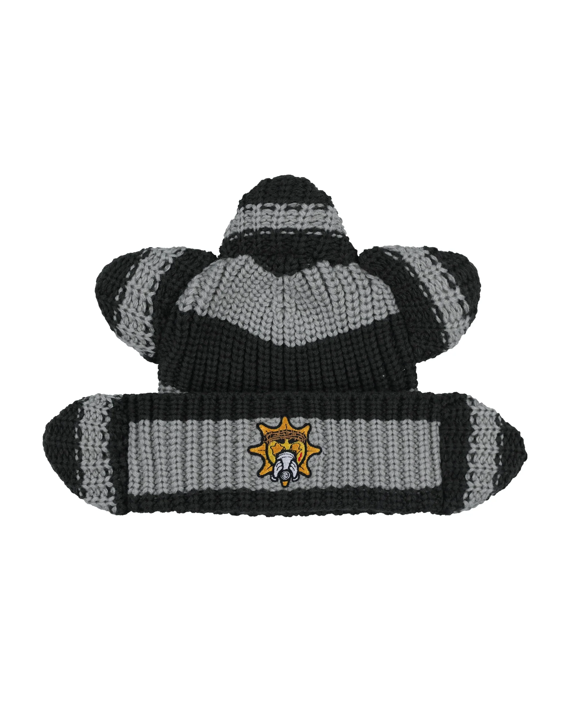 Glo Rising Sun Beanie (Grey Stripe)