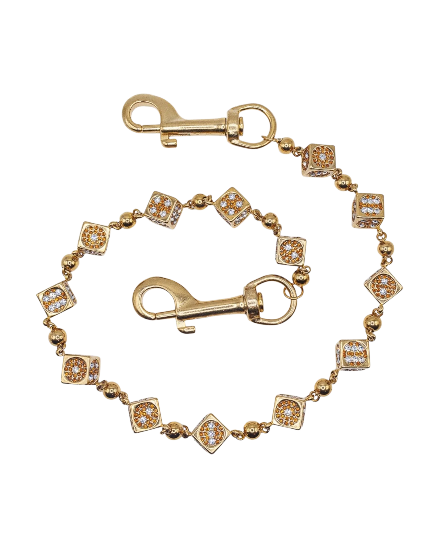 Gold Dice Wallet Chain