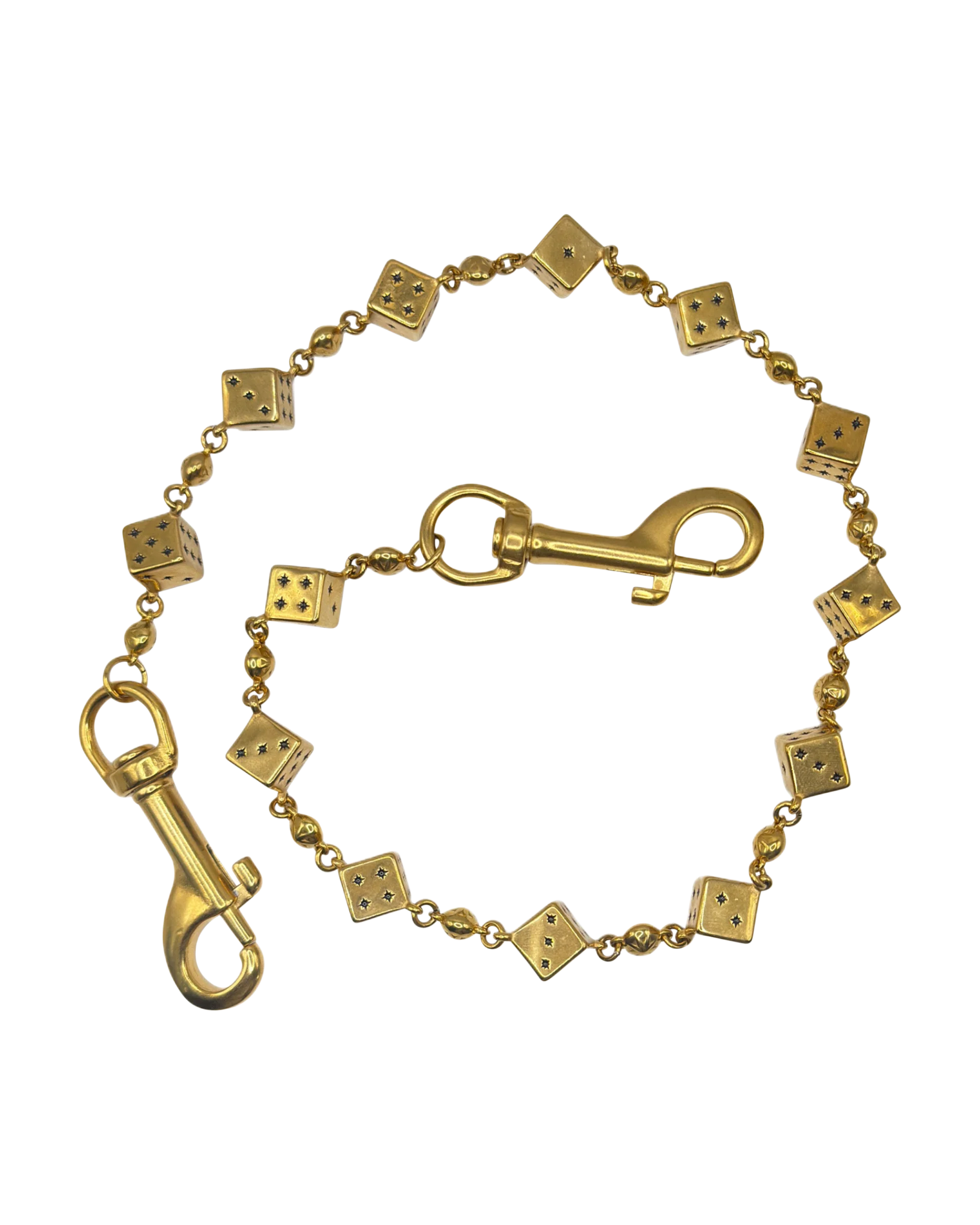 Gold Dice Wallet Chain - No Stones - Image 4