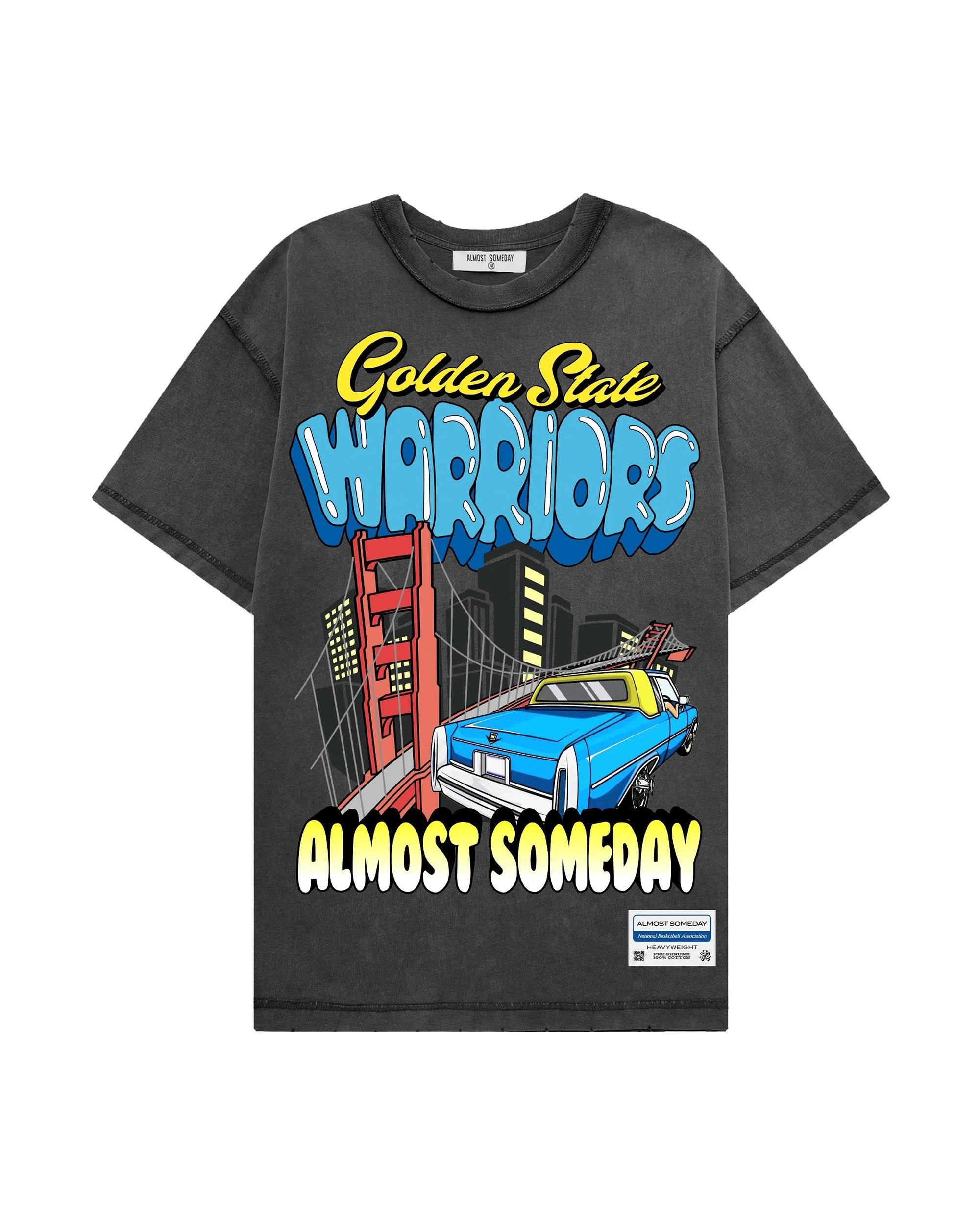 Golden State Warriors Tee (Vintage Black)