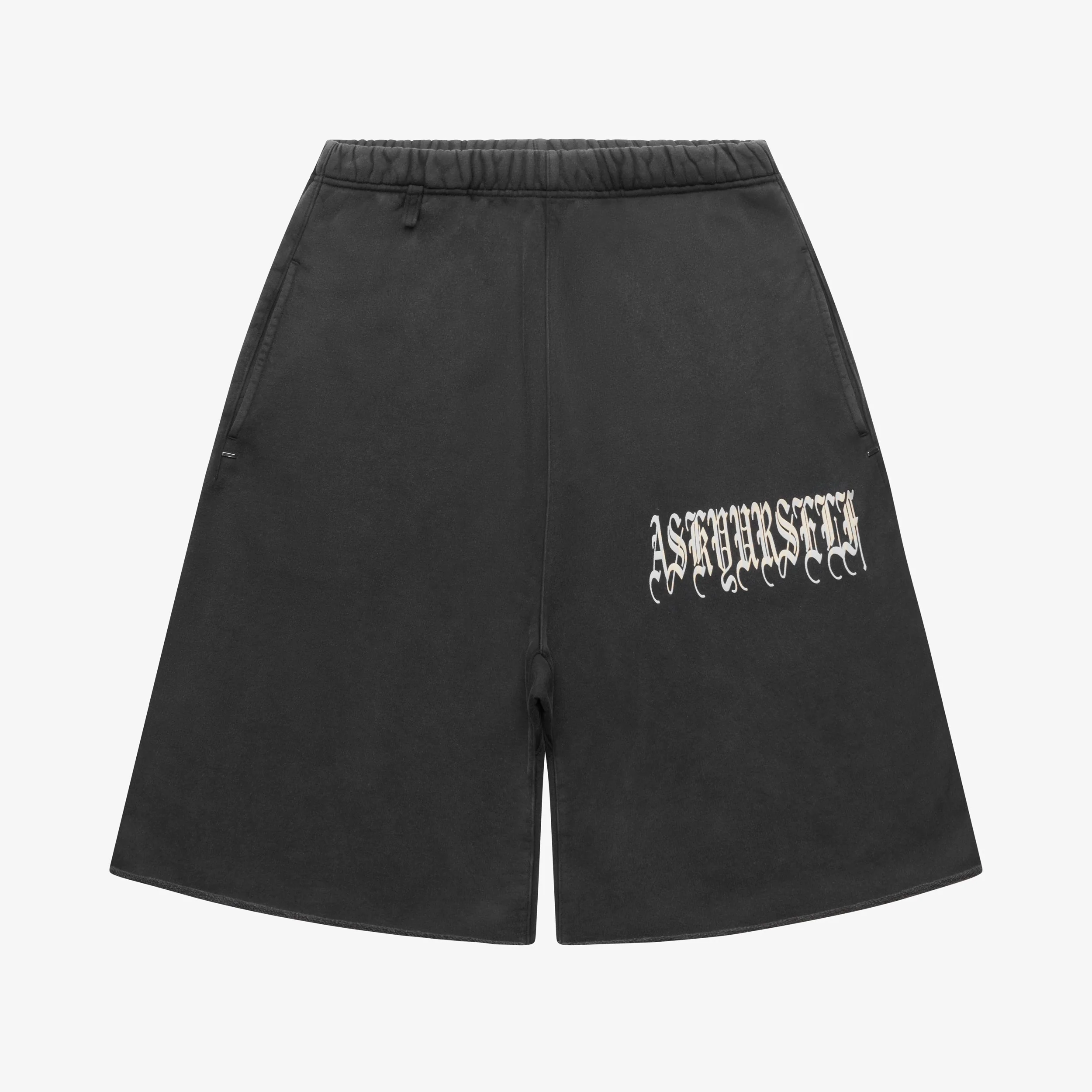 GOTH VINTAGE BAGGY FLEECE SHORTS - Image 4