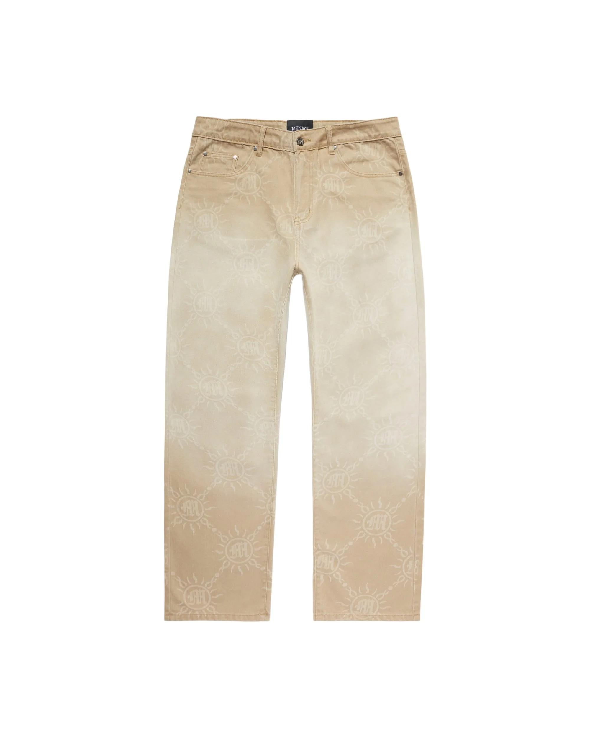 GRADIENT WASH MONOGRAM DENIM PANTS