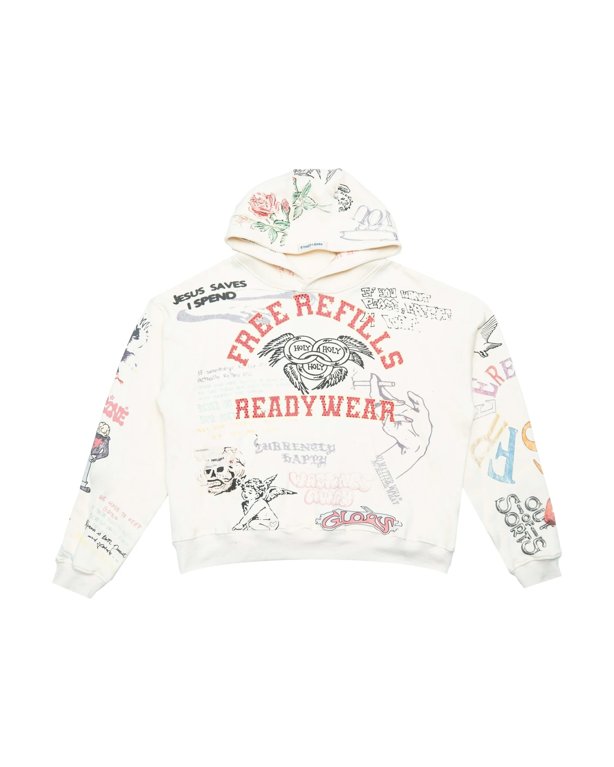 Graffiti Hoodie - Off White