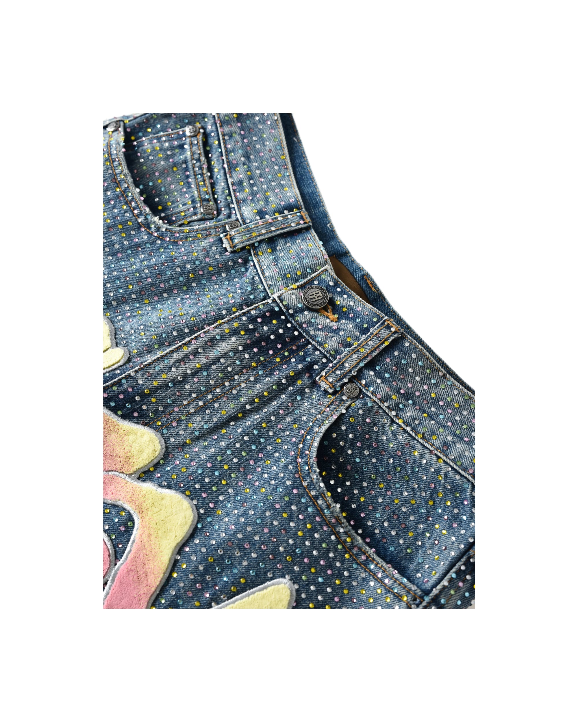 Graffiti Logo Diamond Denim - Image 10