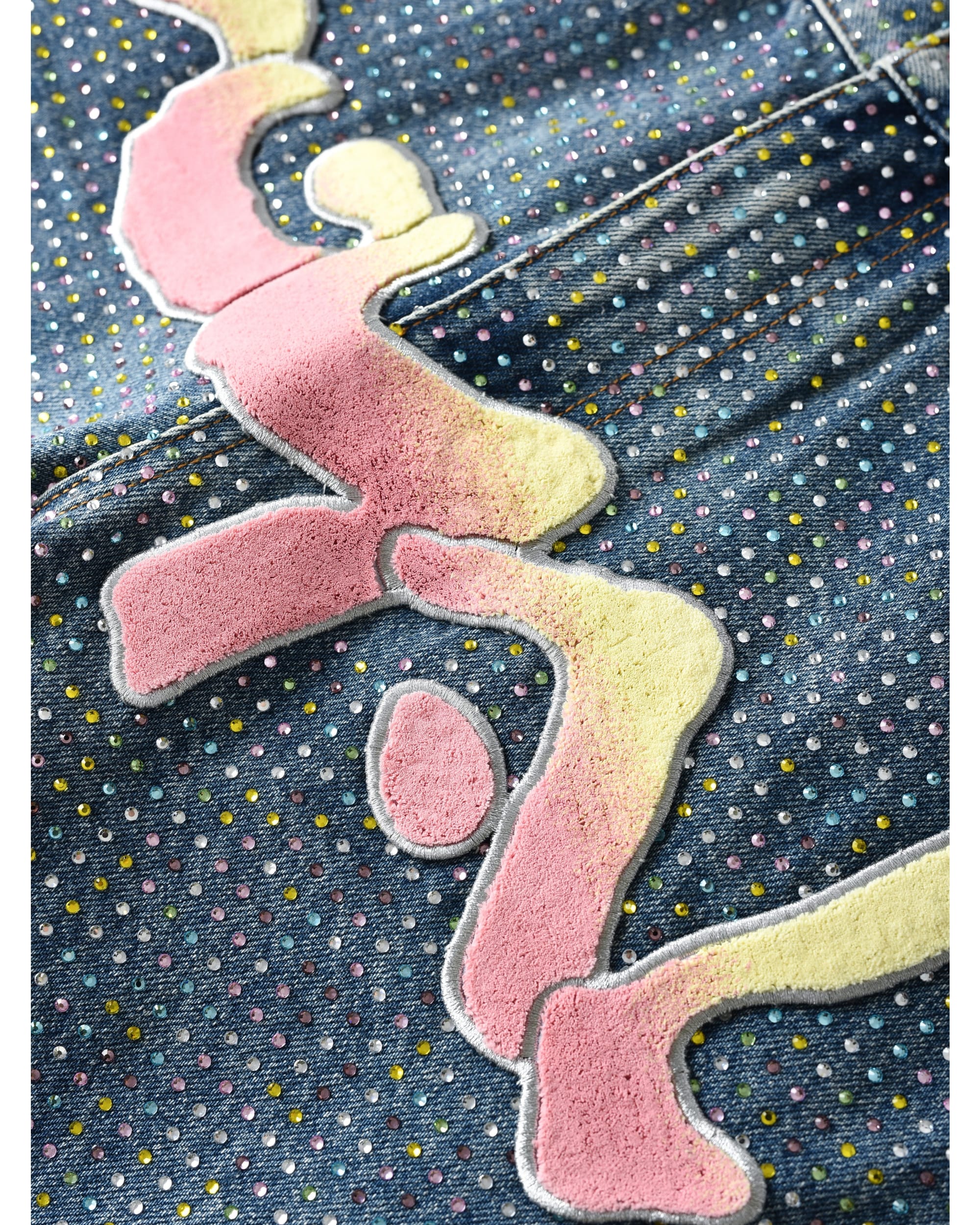 Graffiti Logo Diamond Denim - Image 9