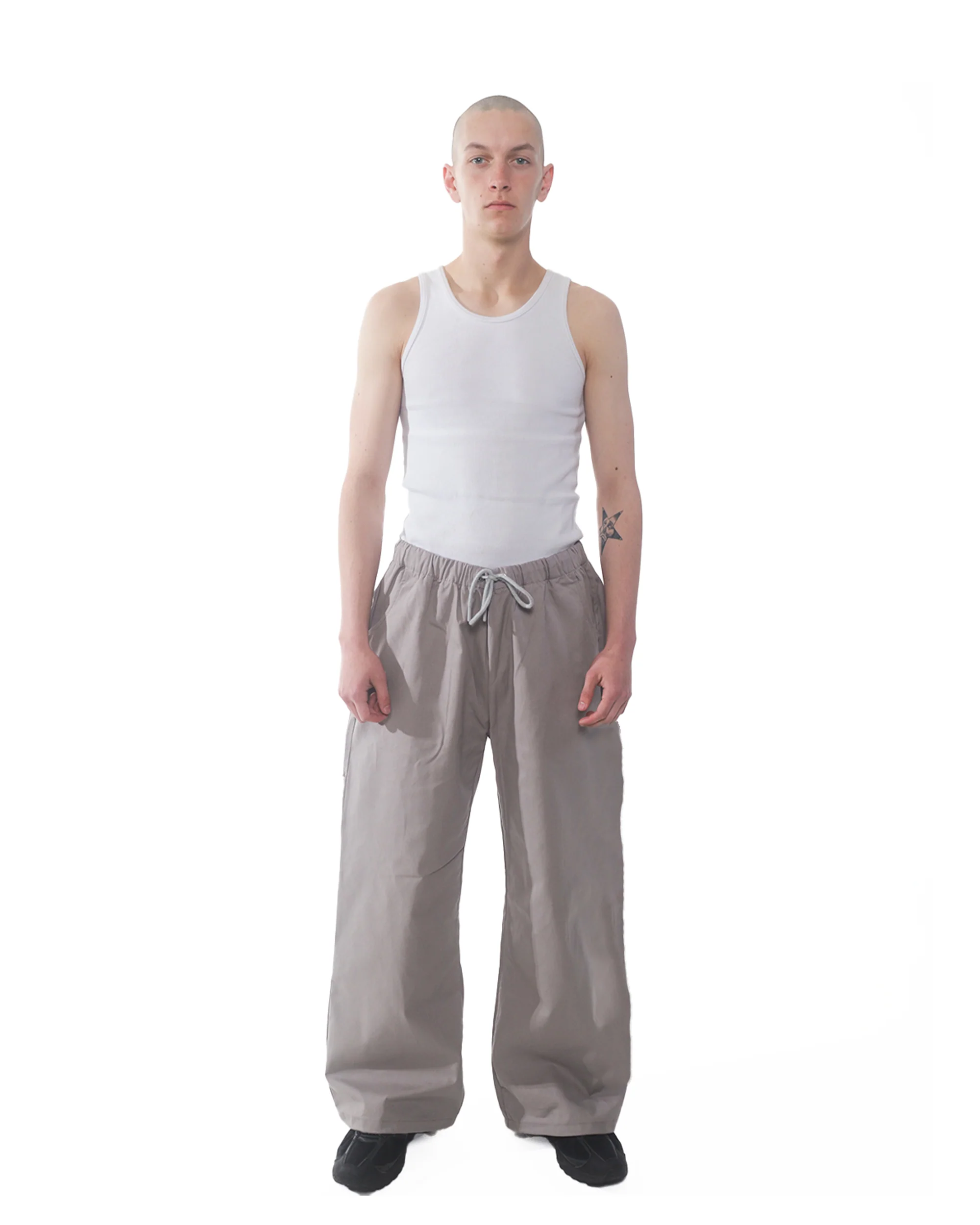 Gray Canvas Pants