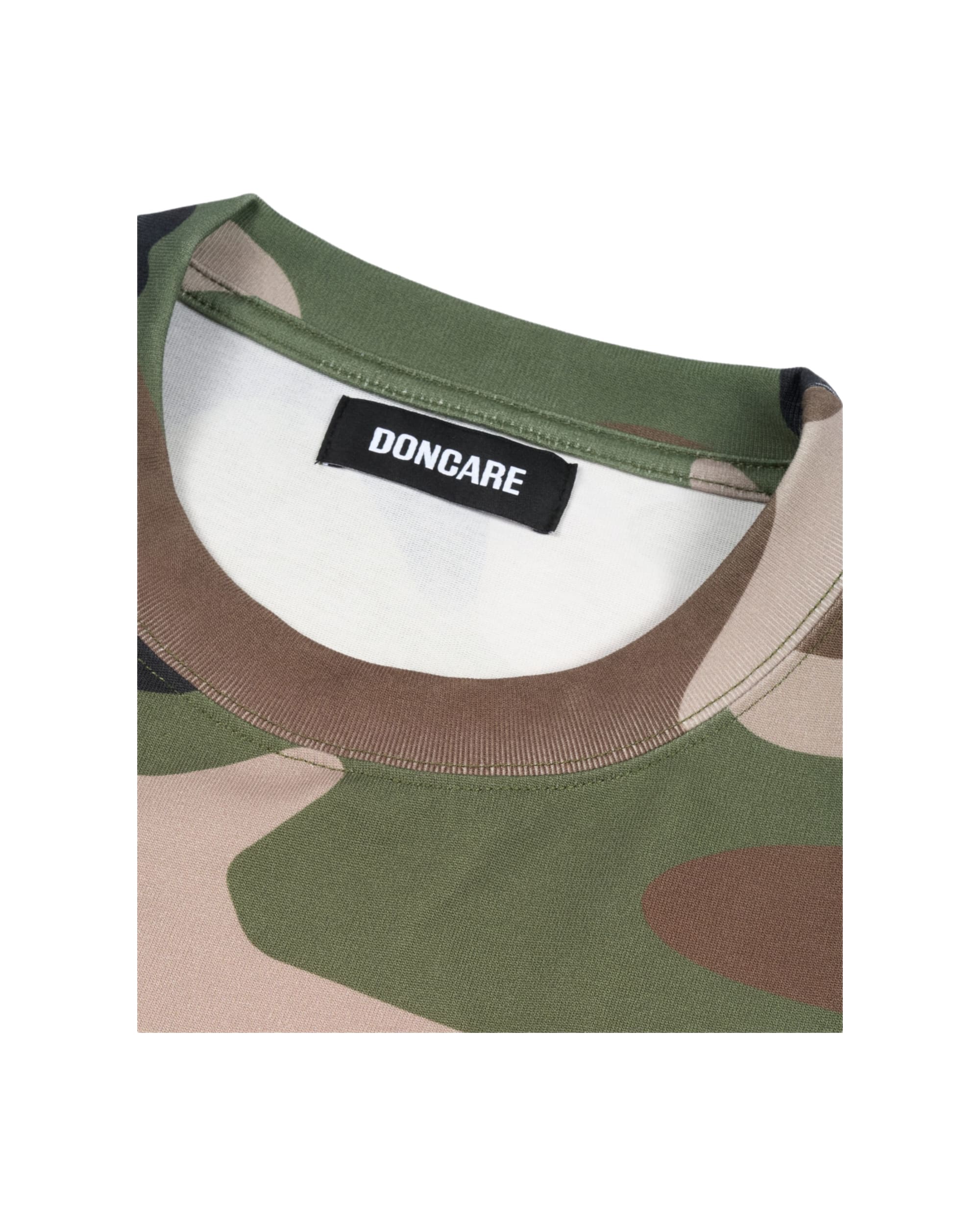 GREEN CAMO FAUX LAYERED LONG SLEEVE T-SHIRT - Image 3