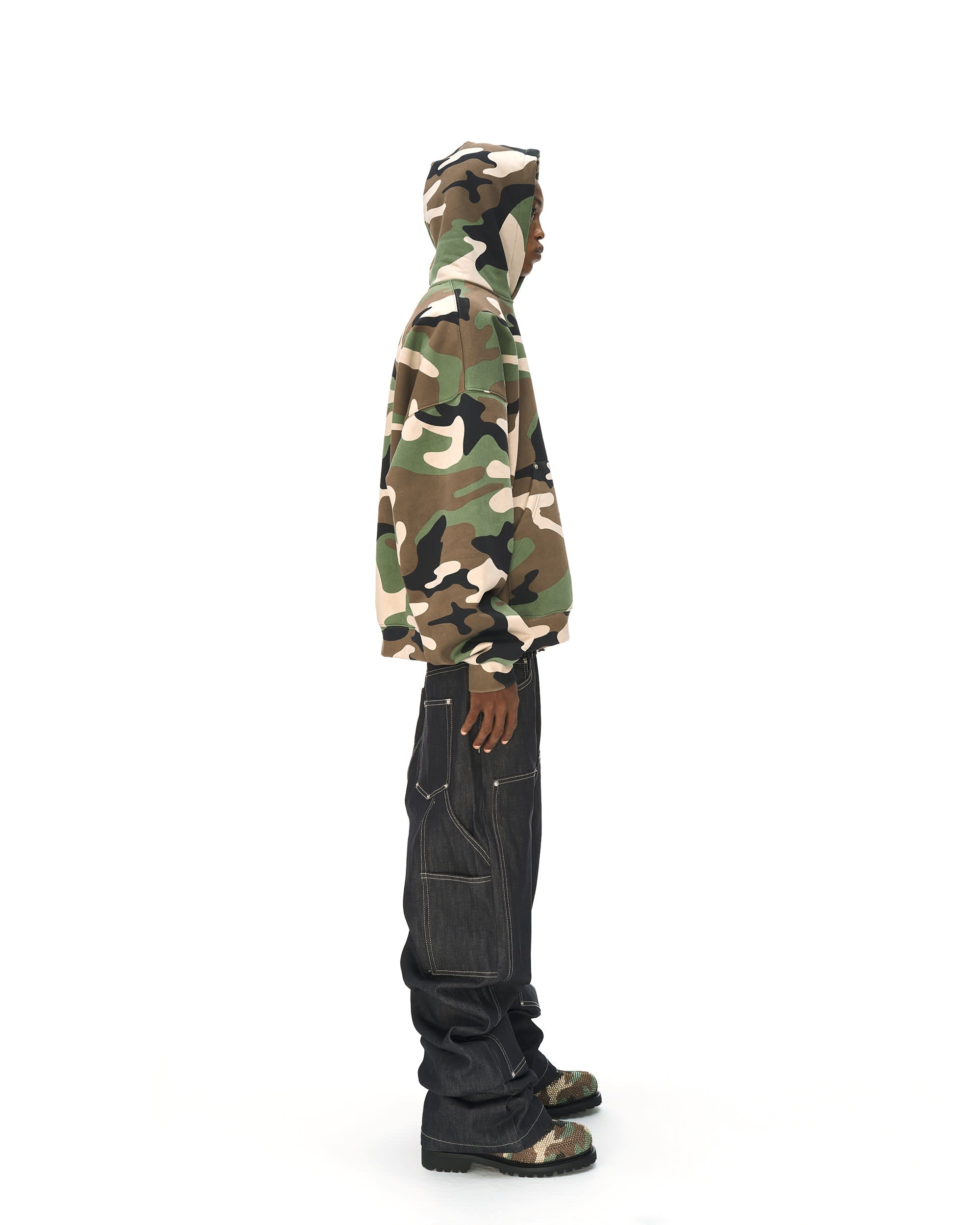 GREEN CAMO HOODIE - Image 4