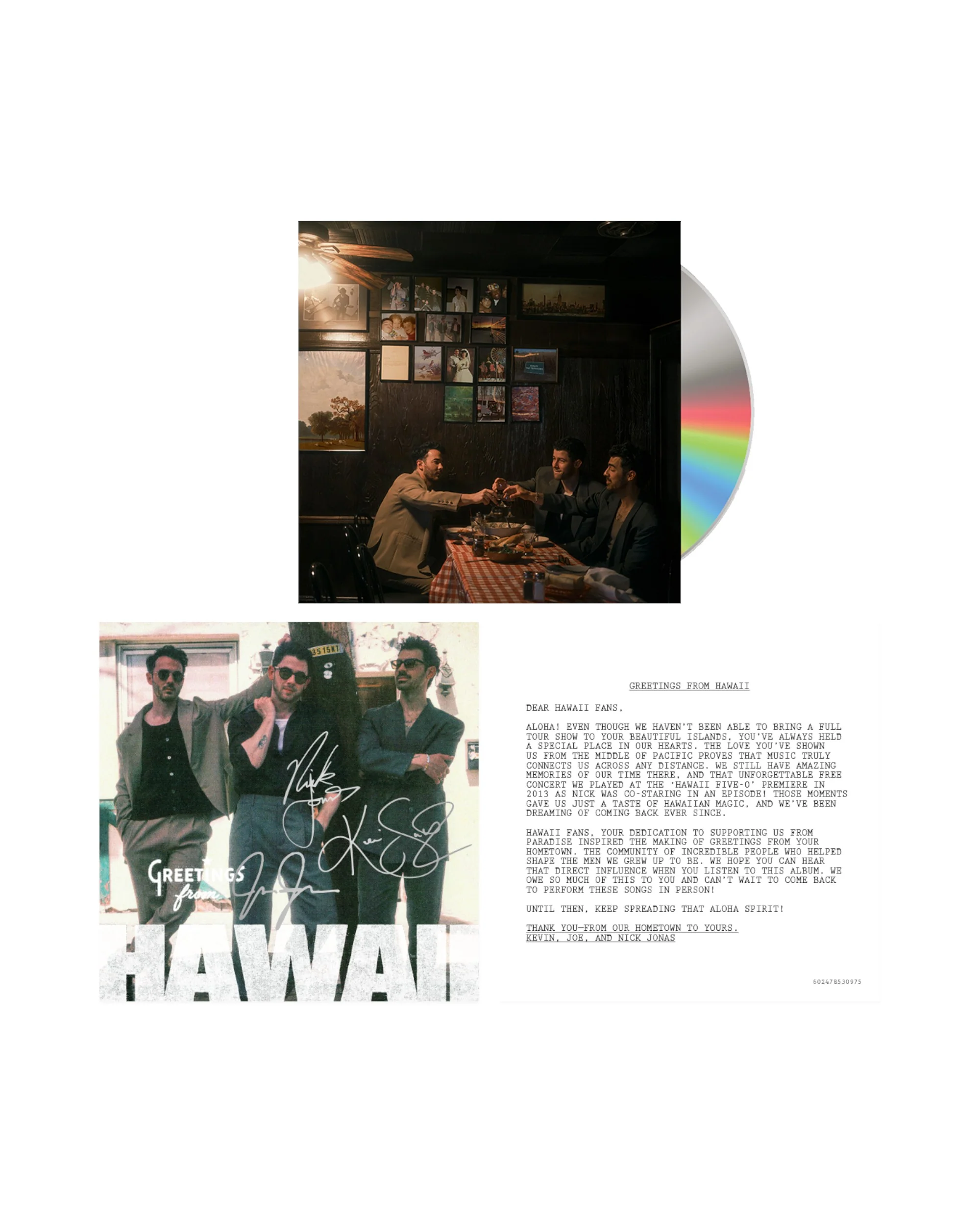 Greetings From Your Hometown Signed CD - Hawaii