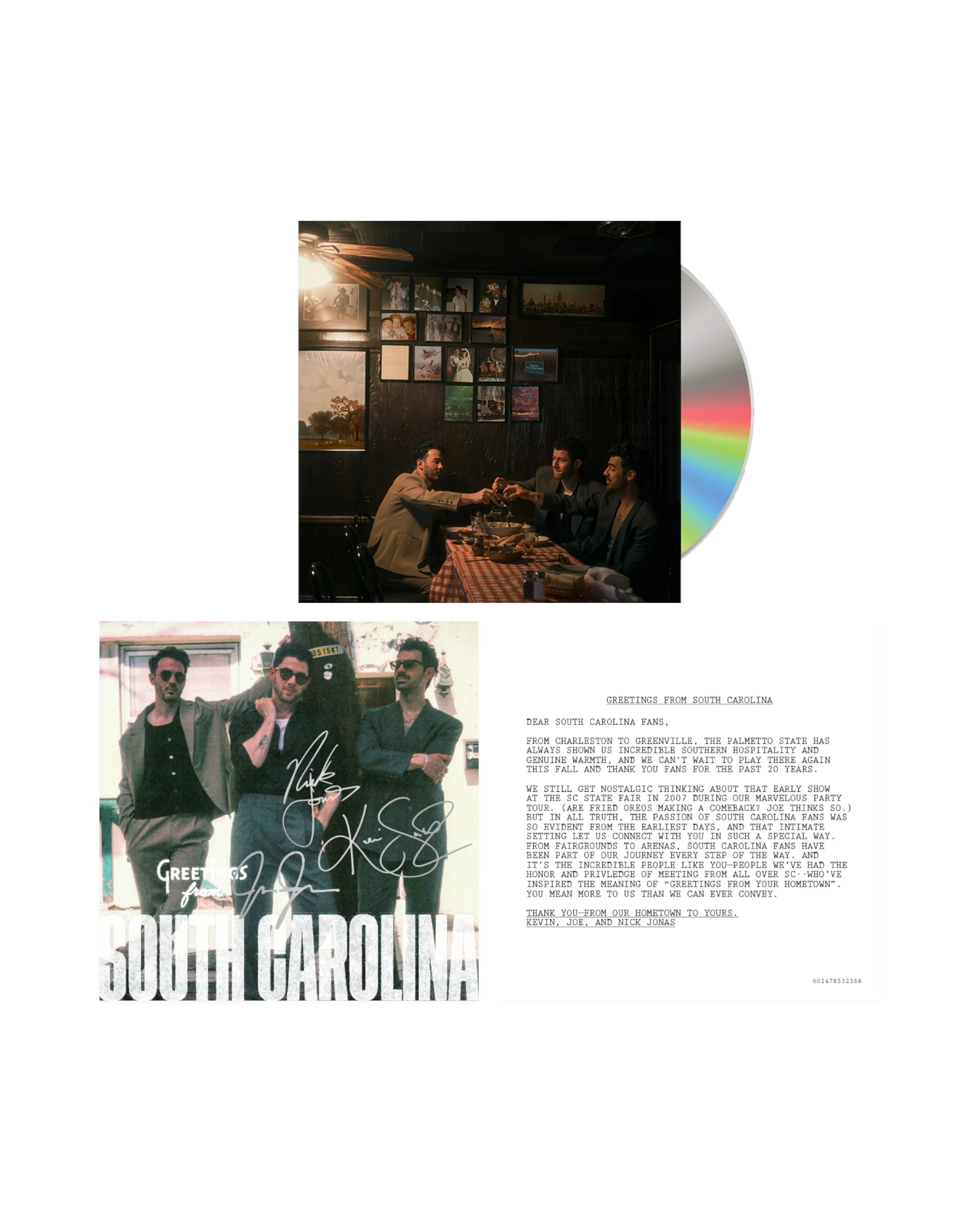 Greetings From Your Hometown Signed CD - South Carolina