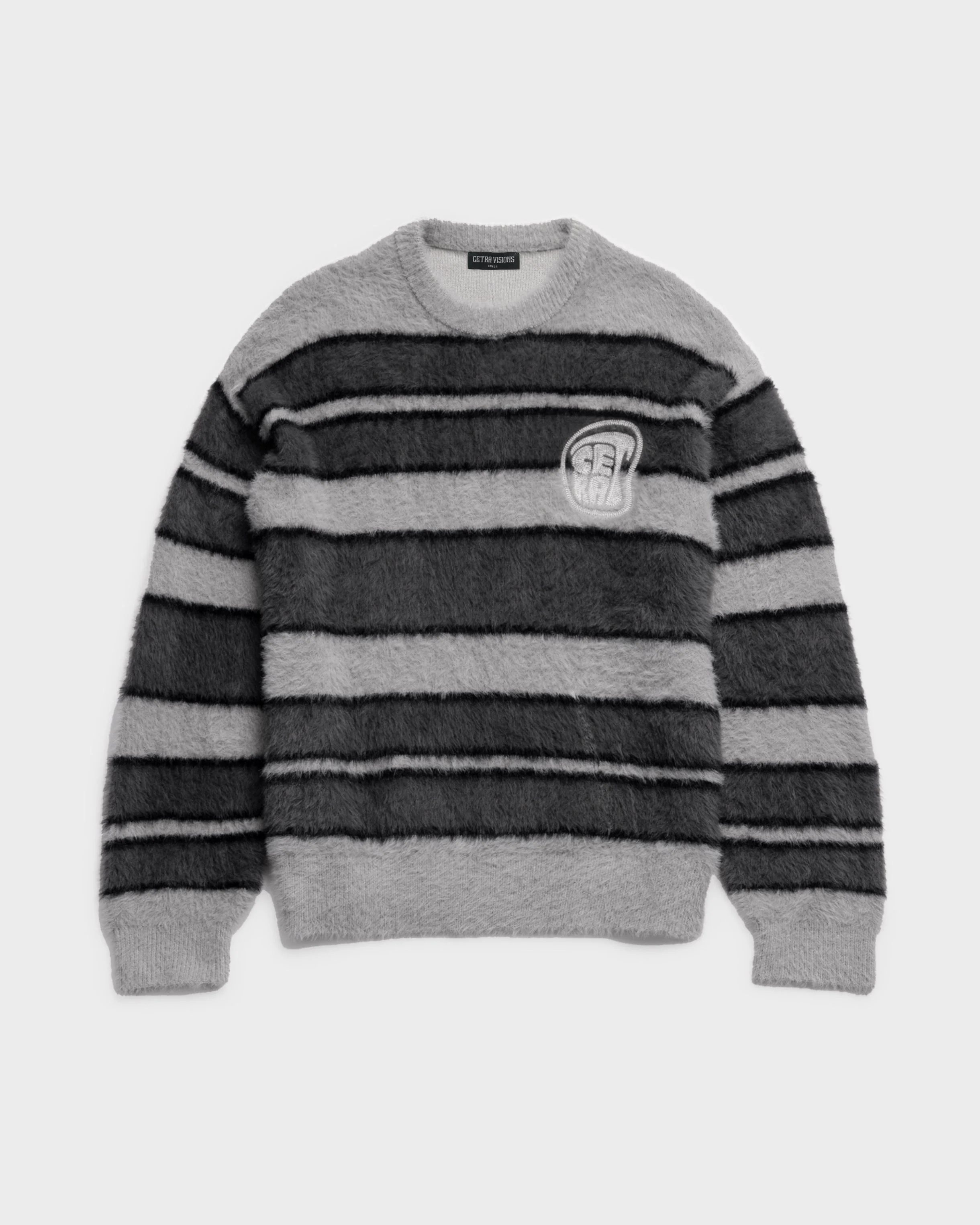 GREY STRIPE KNITTED SWEATER - Image 7