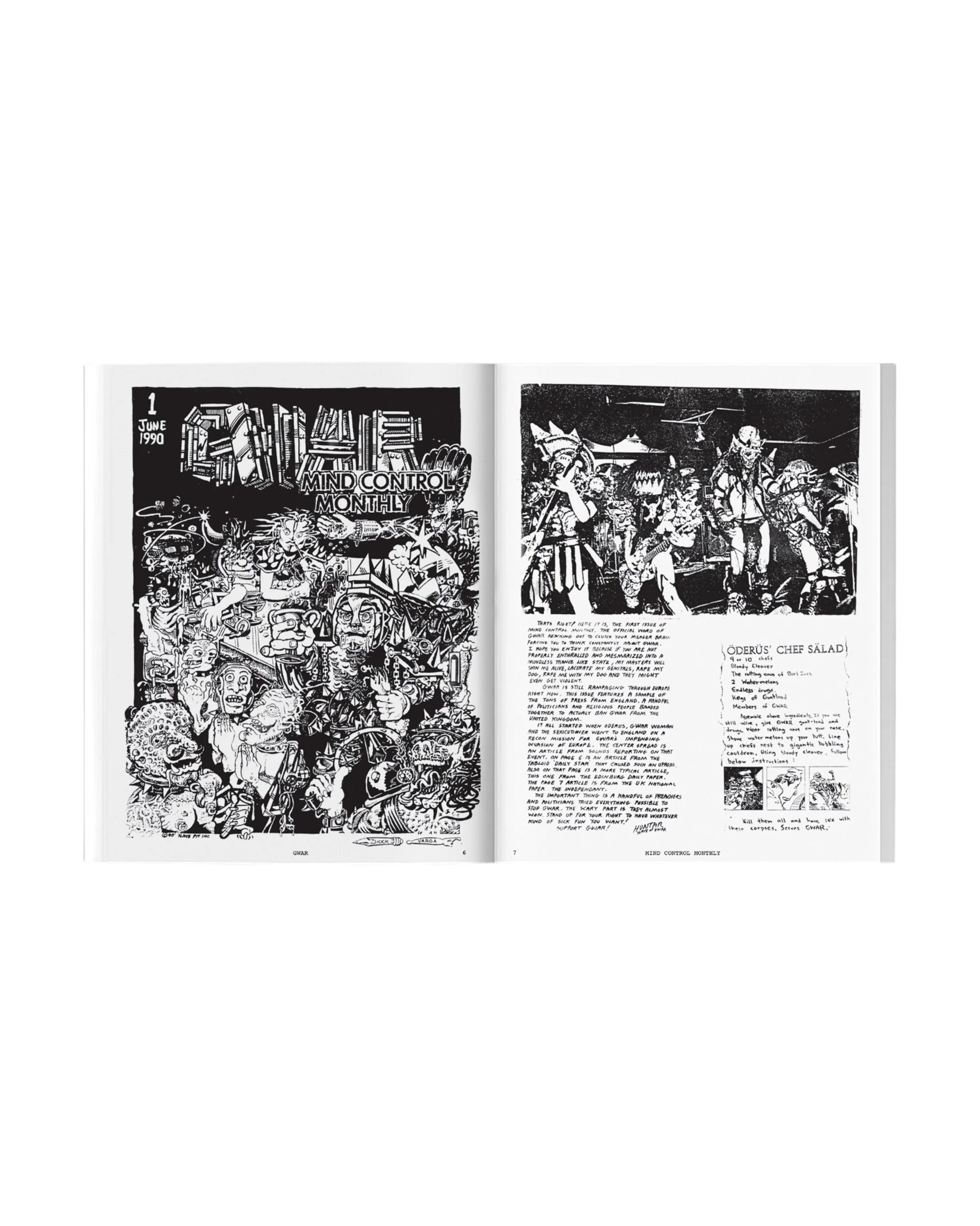 GWAR X BEYOND THE STREETS "Mind Control Monthly " Book - Image 5