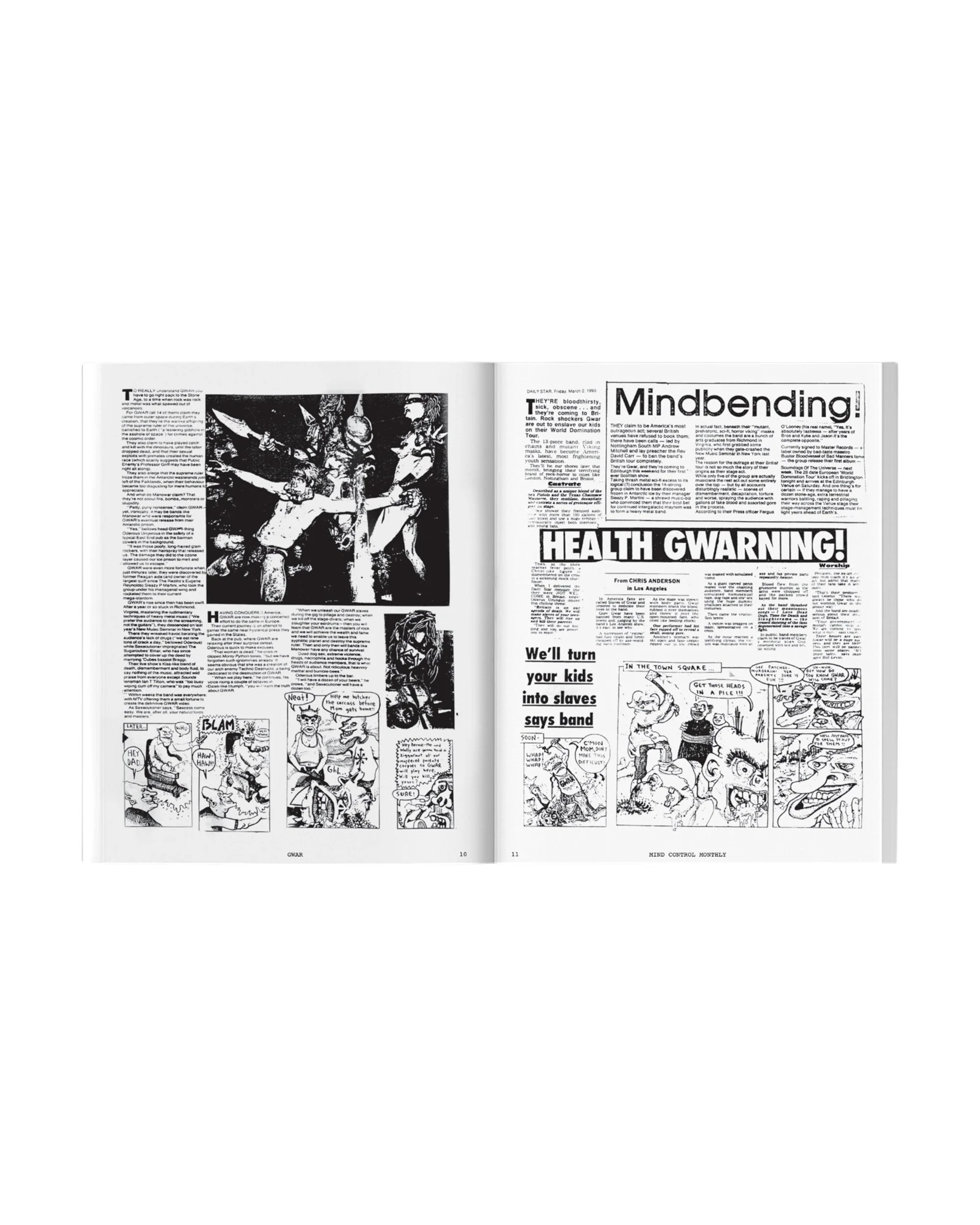 GWAR X BEYOND THE STREETS "Mind Control Monthly " Book - Image 6