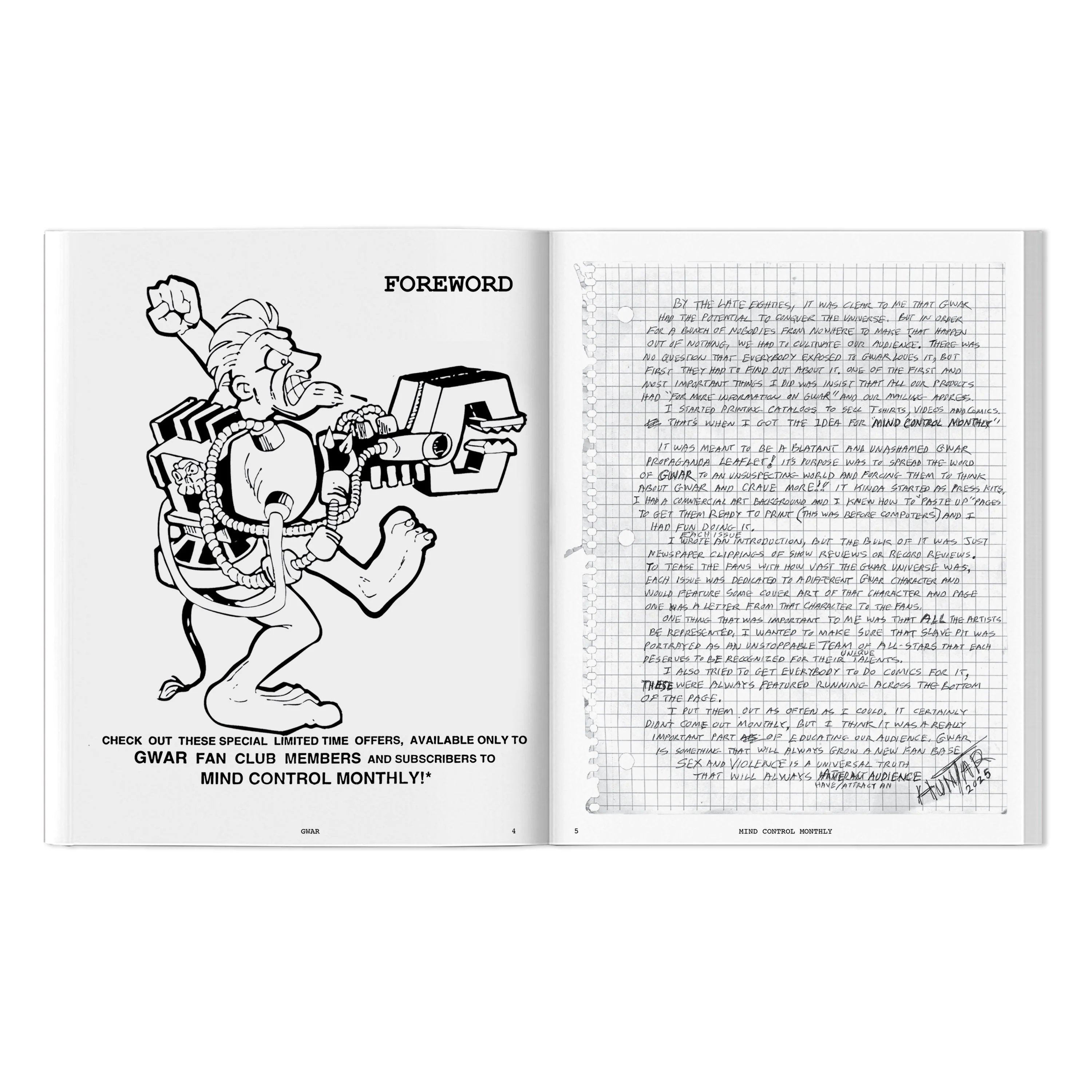 GWAR X BEYOND THE STREETS "Mind Control Monthly " Book - Image 9