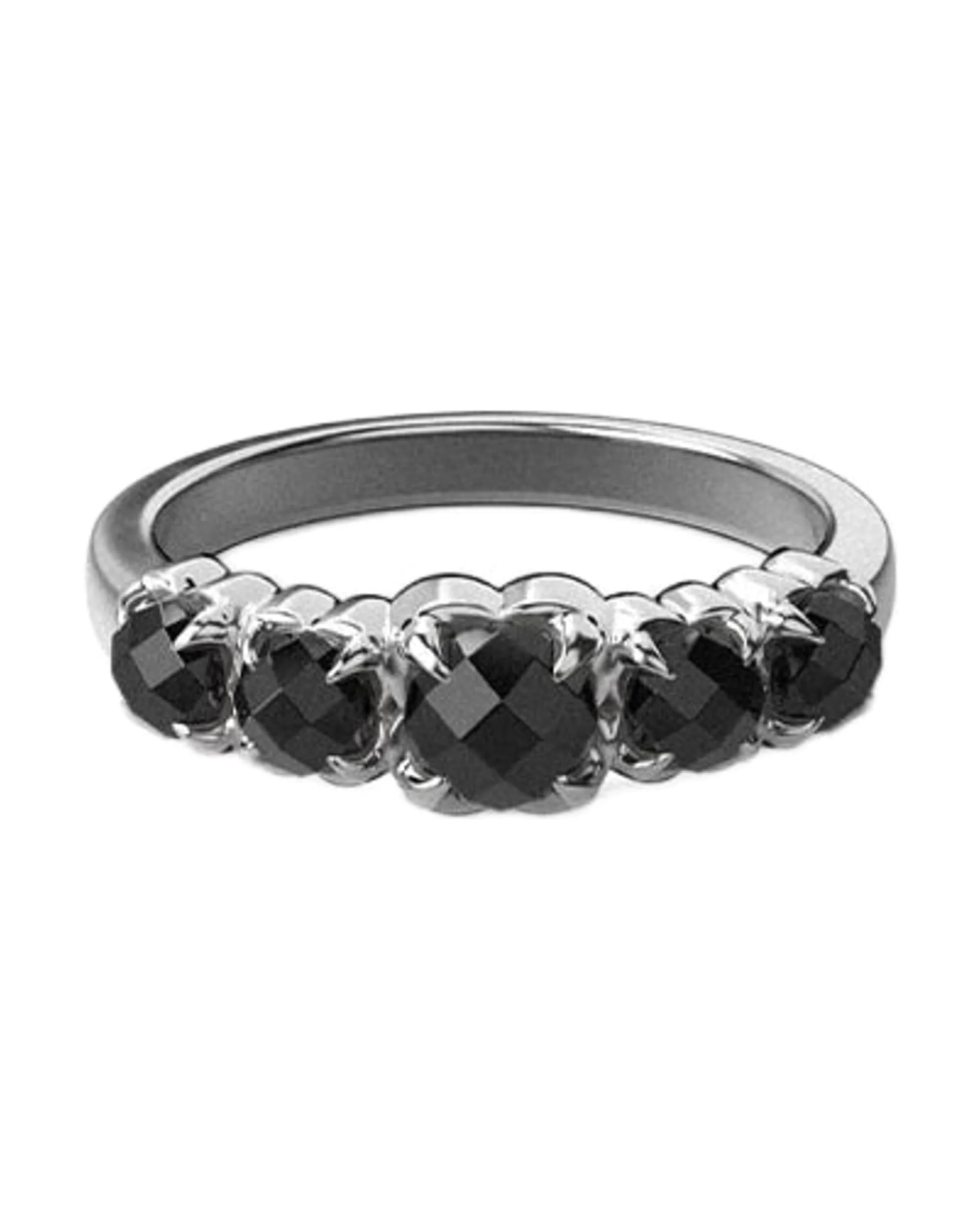 HALO CLUSTER RING ONYX