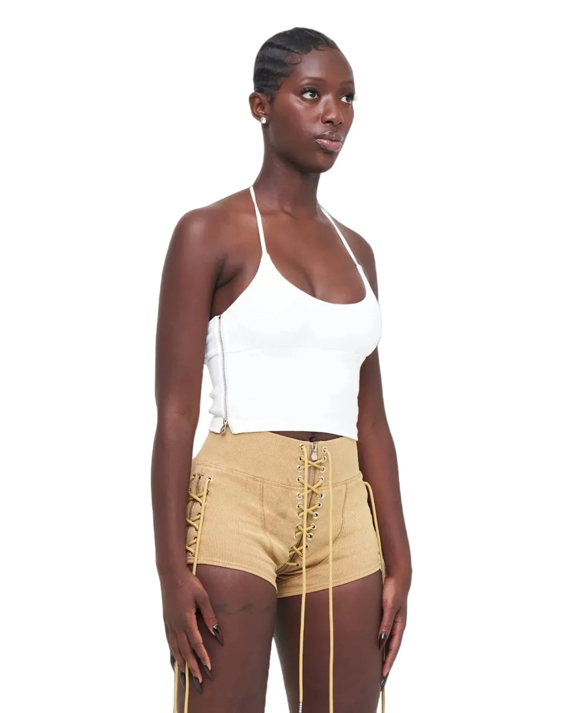 HALTER UZIP TOP