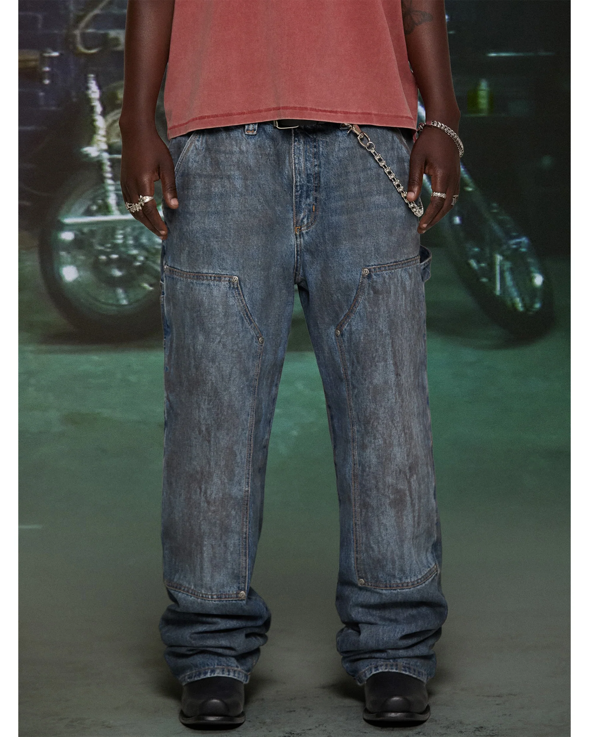 HARDSTONE Denim Carpenter Jeans - Image 5