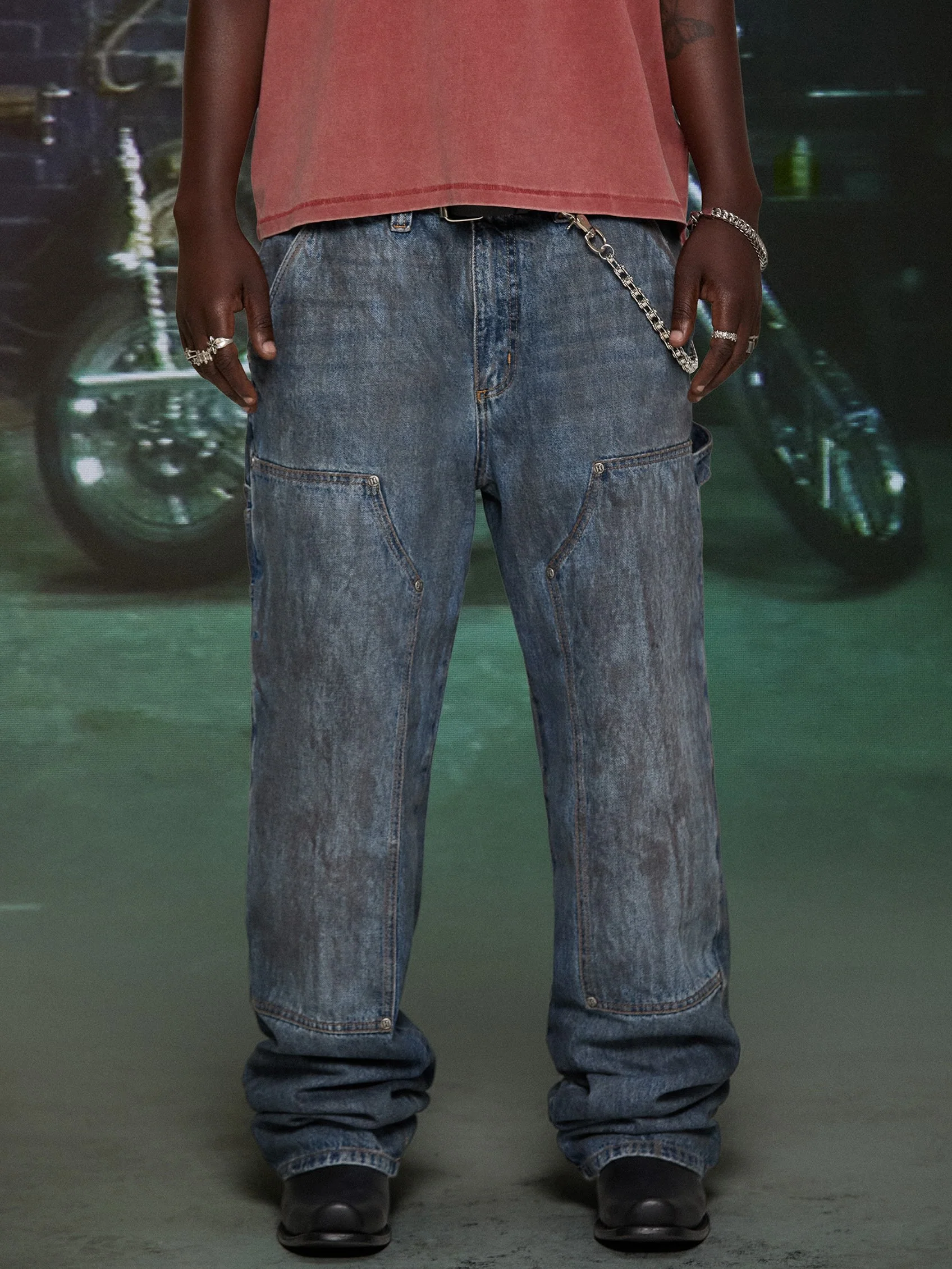 HARDSTONE Denim Carpenter Jeans - Image 7