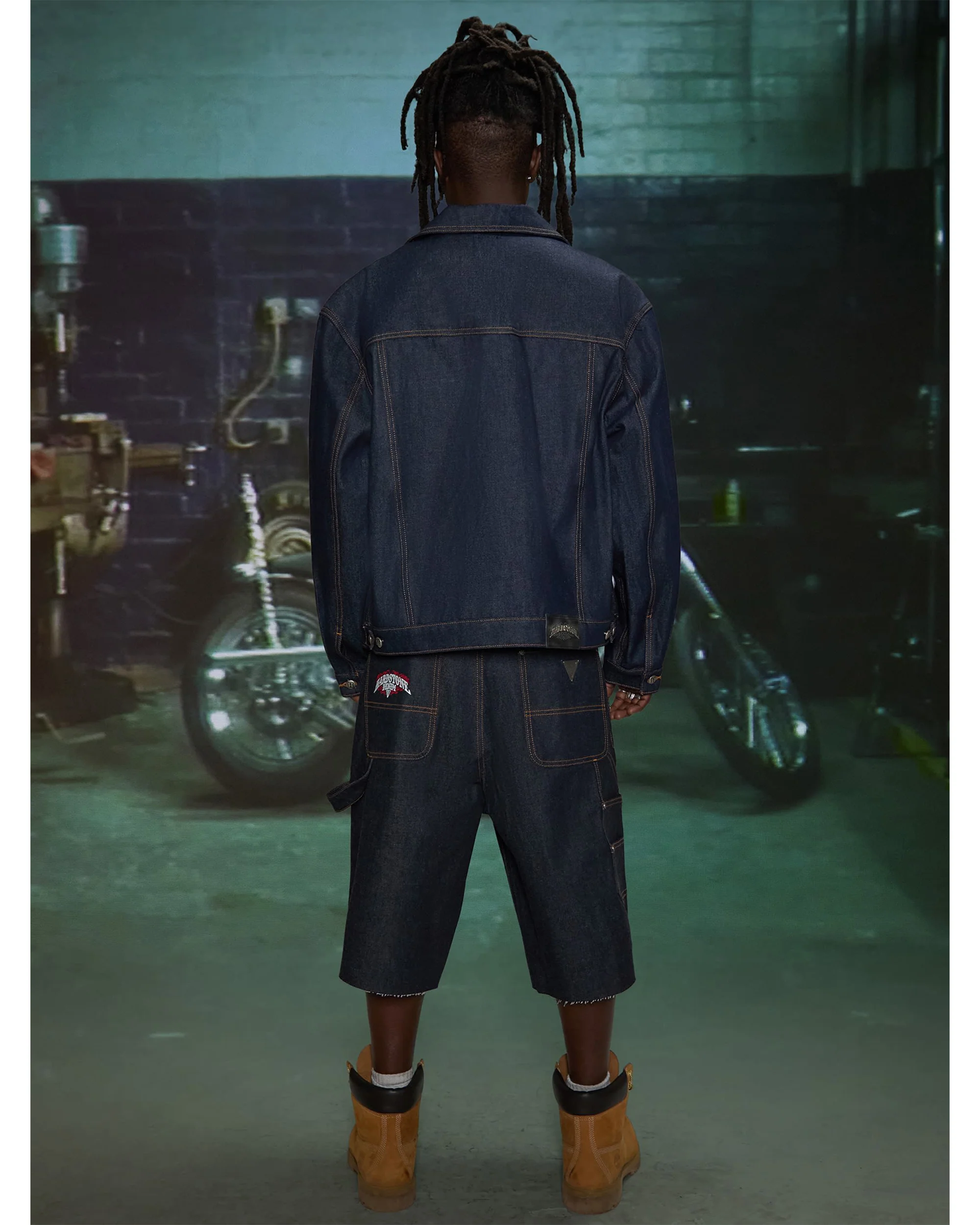 HARDSTONE Raw Denim Jacket - Image 5