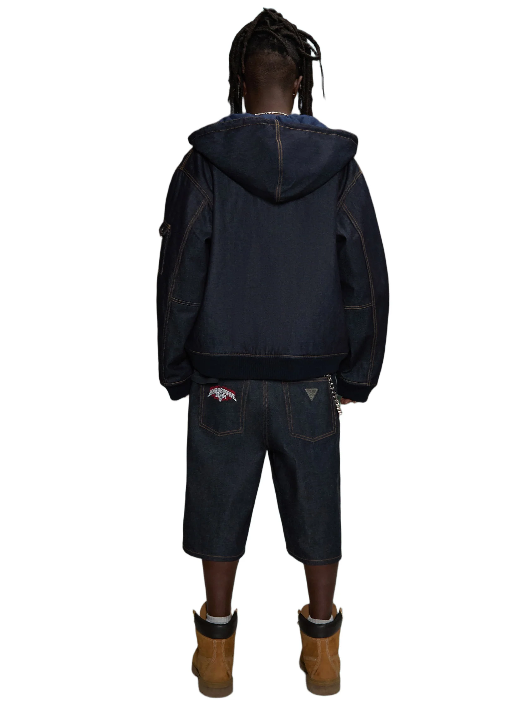HARDSTONE Raw Denim Shorts - Image 15